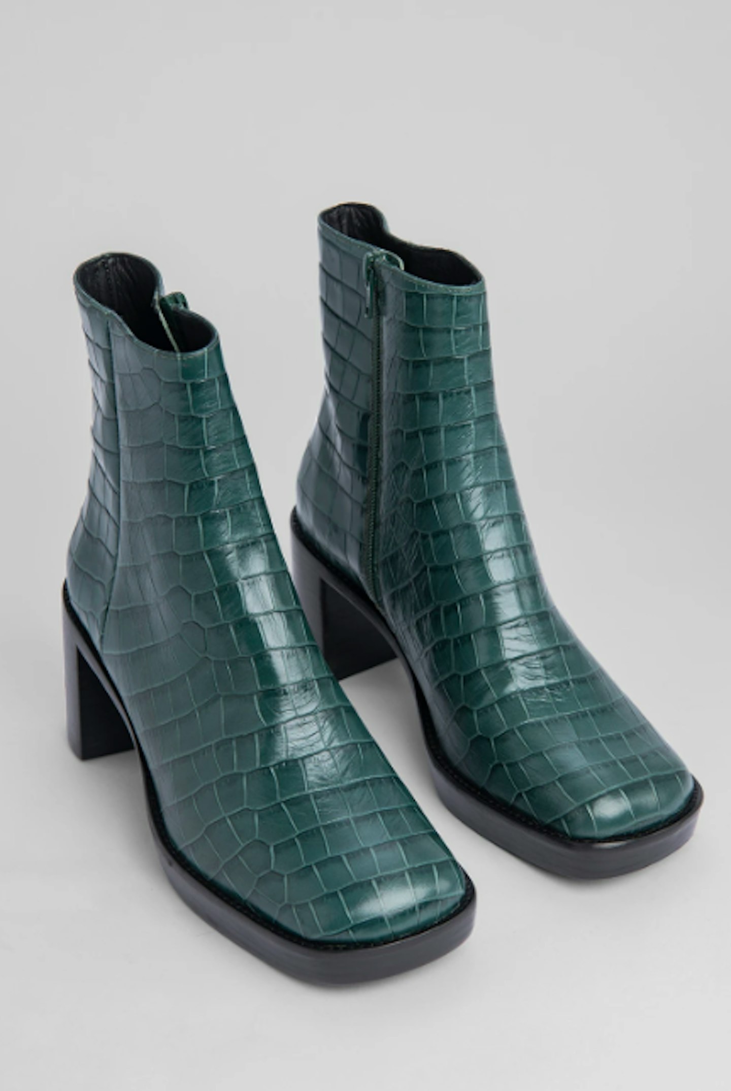 By Far, Green Croc Boots, £435