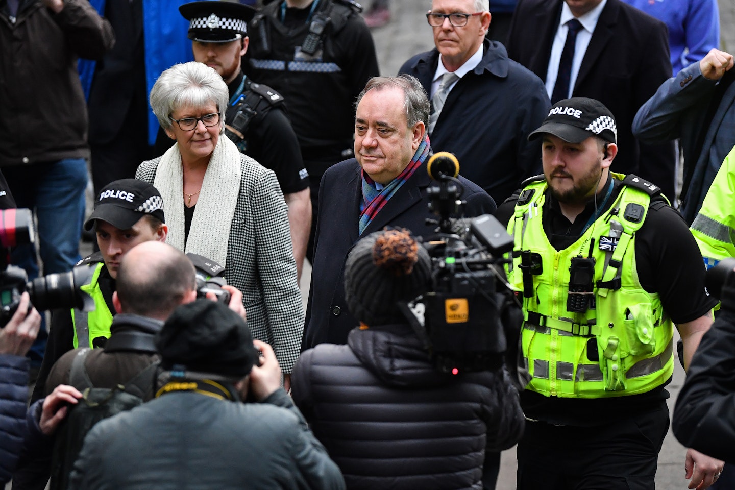 Alex Salmond arrives at the High Court in Edinburgh