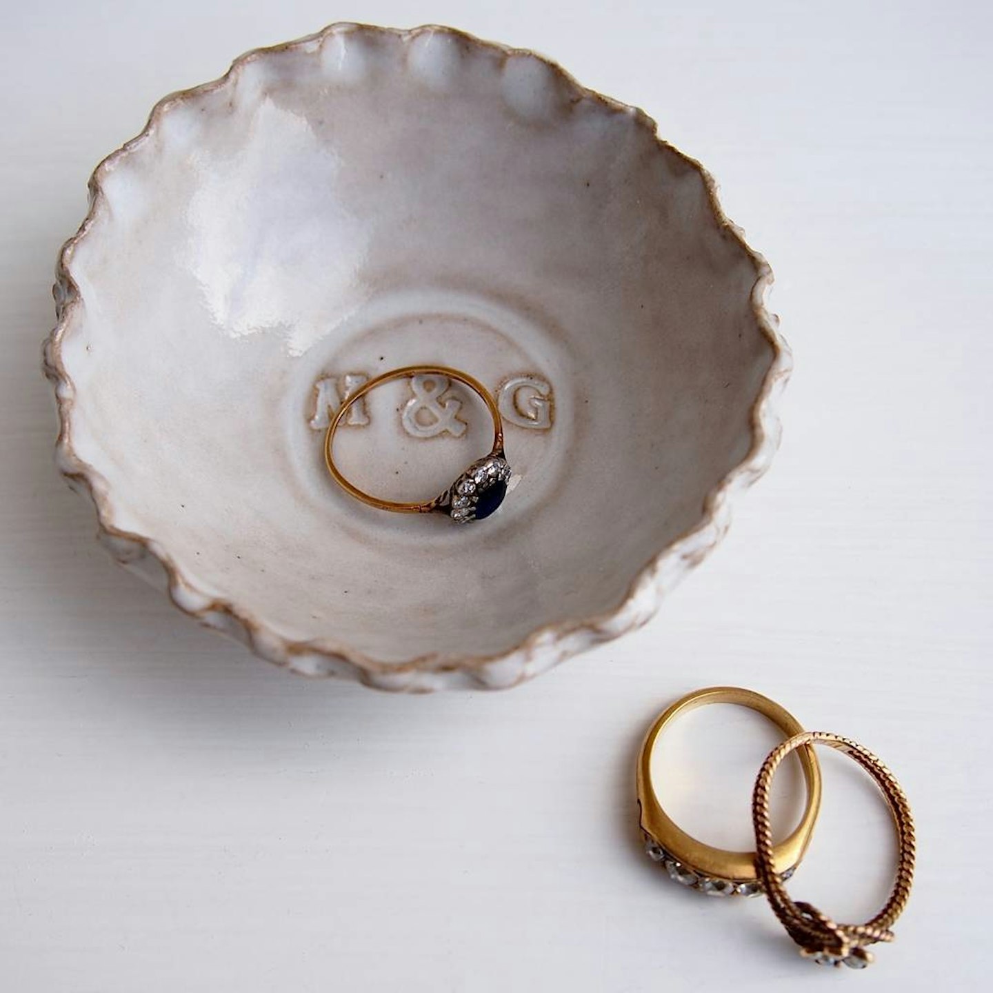 KABINSHOP, Personalised Wedding Ring Dish