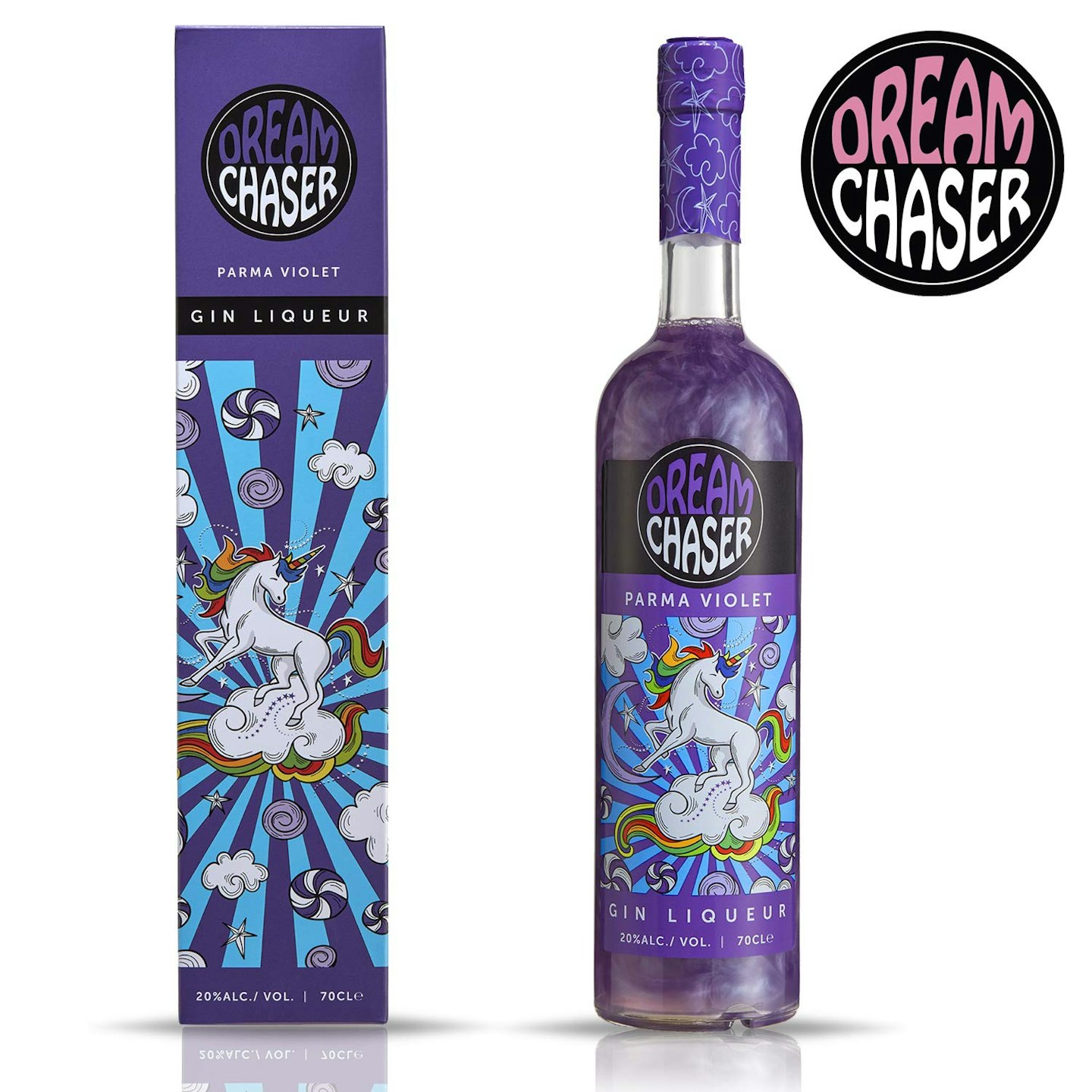 Parma Violet Gin Flavoured Liqueur - Glitter Shimmer Effect