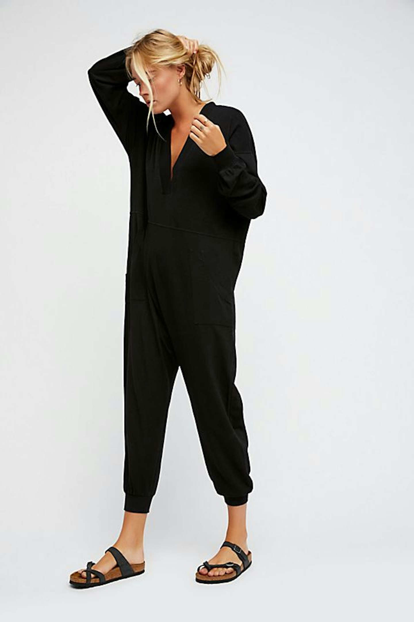 Free People, Cosy Black All-In-One, £98