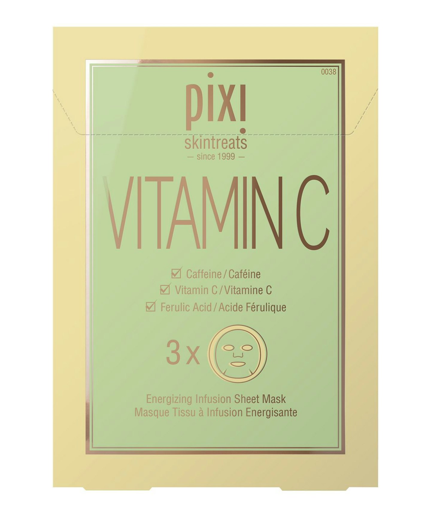 Pixi Vitamin-C Energizing Infusion Sheet Mask, £10 for 3