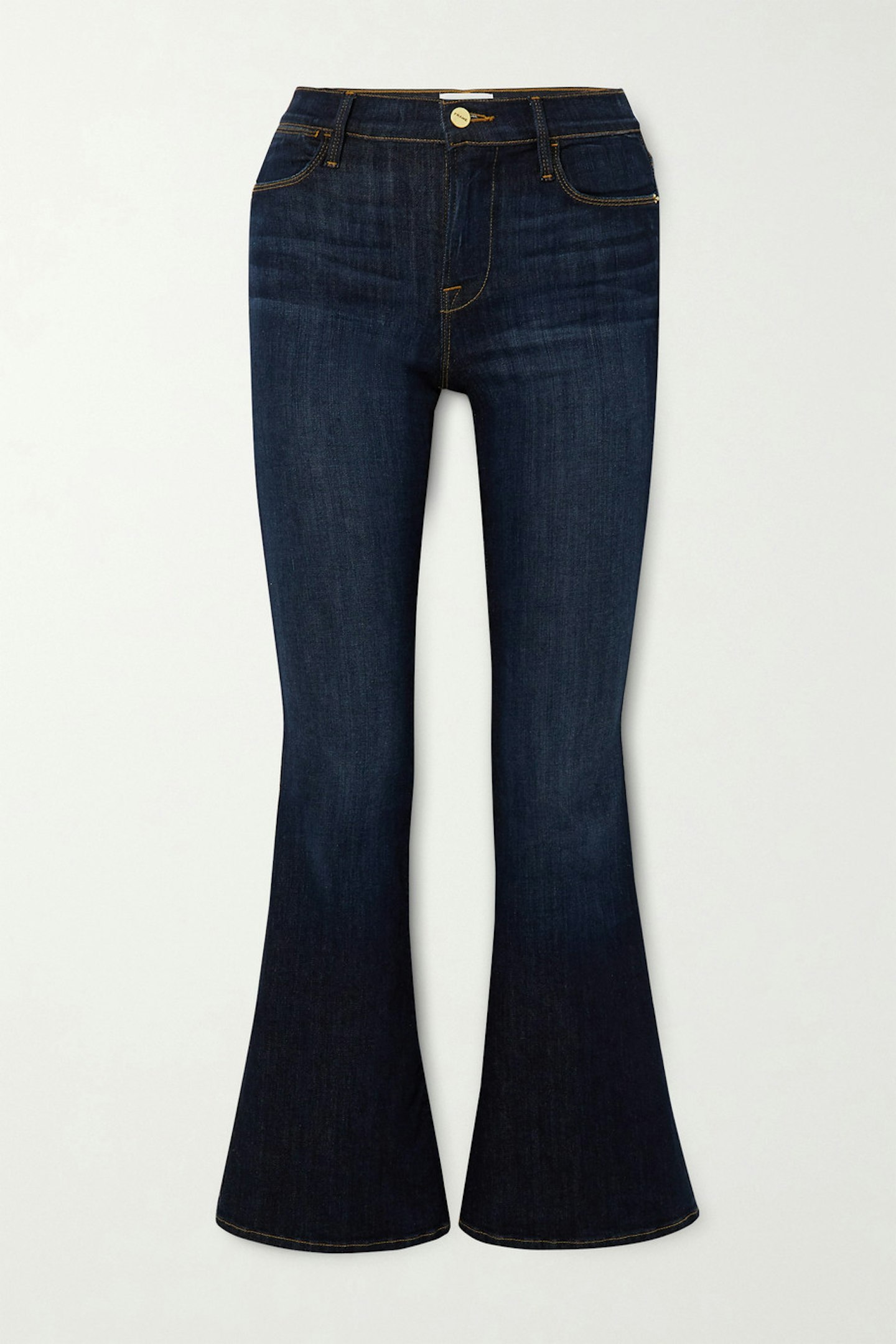 Frame, Le Pixie cropped high-rise flared jeans, £235