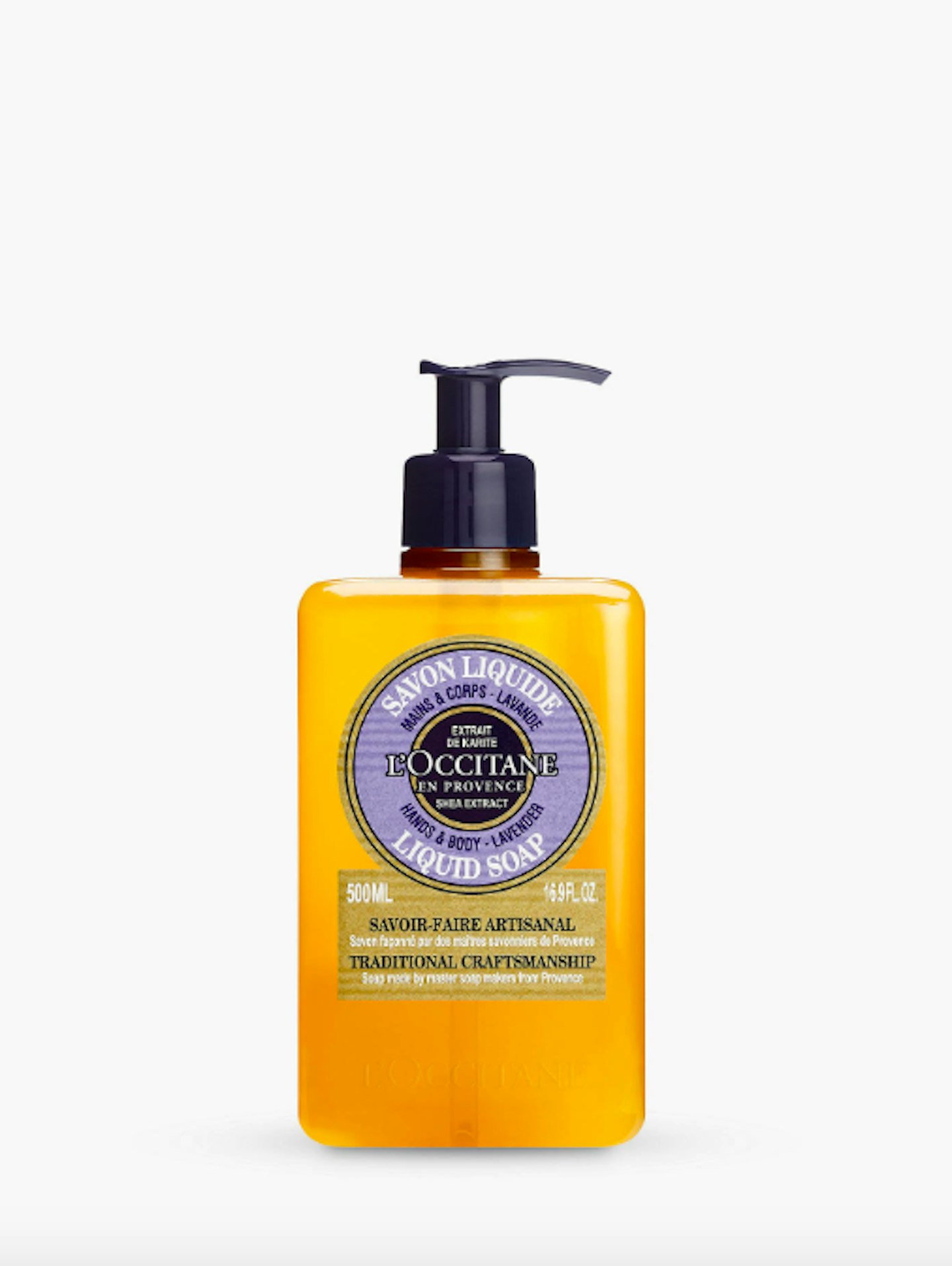 L'Occitane, Luxury Size Shea Lavender Hands & Body Liquid Soap, £20