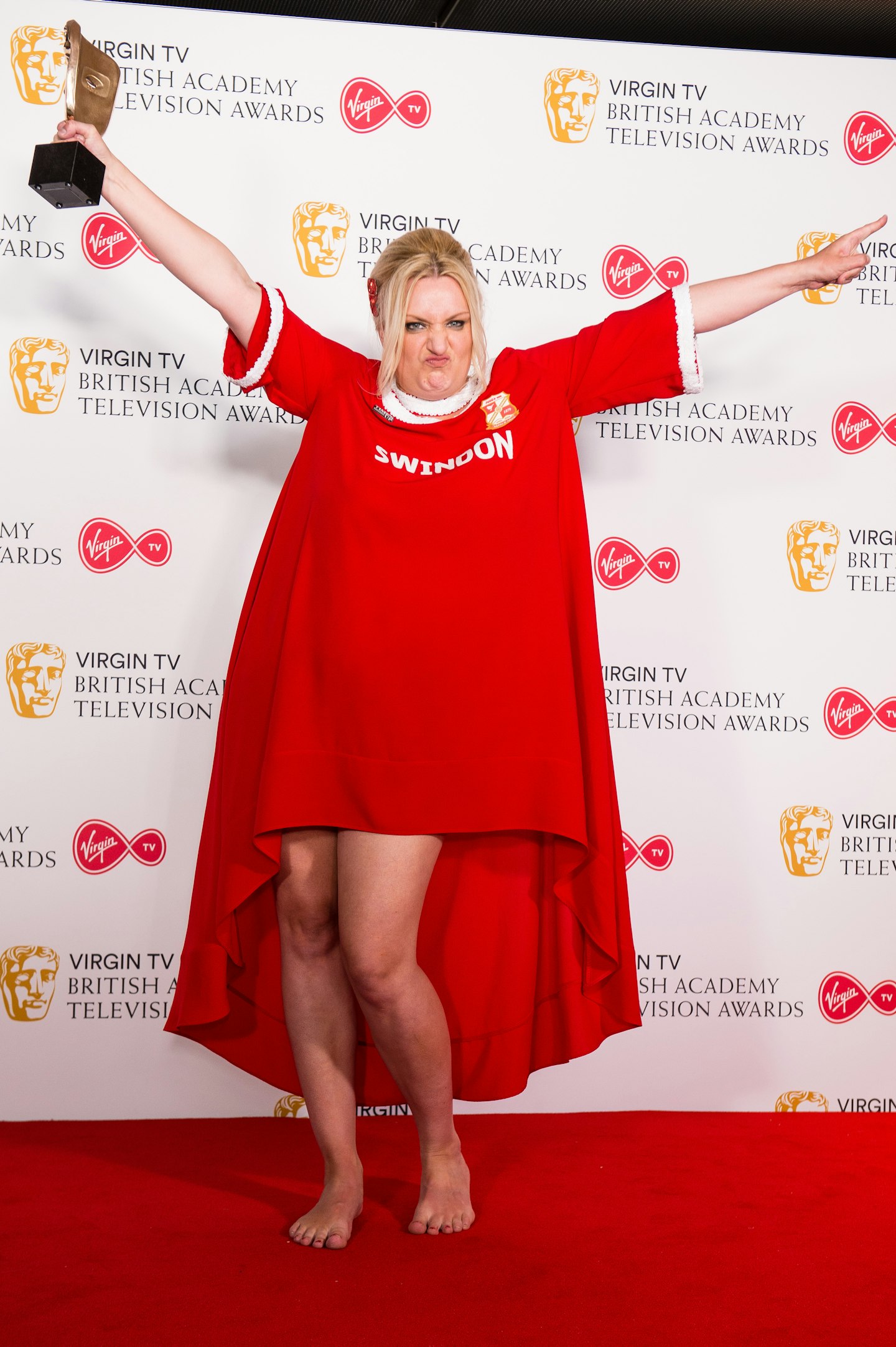 Daisy May Cooper at the BAFTAs in 2018