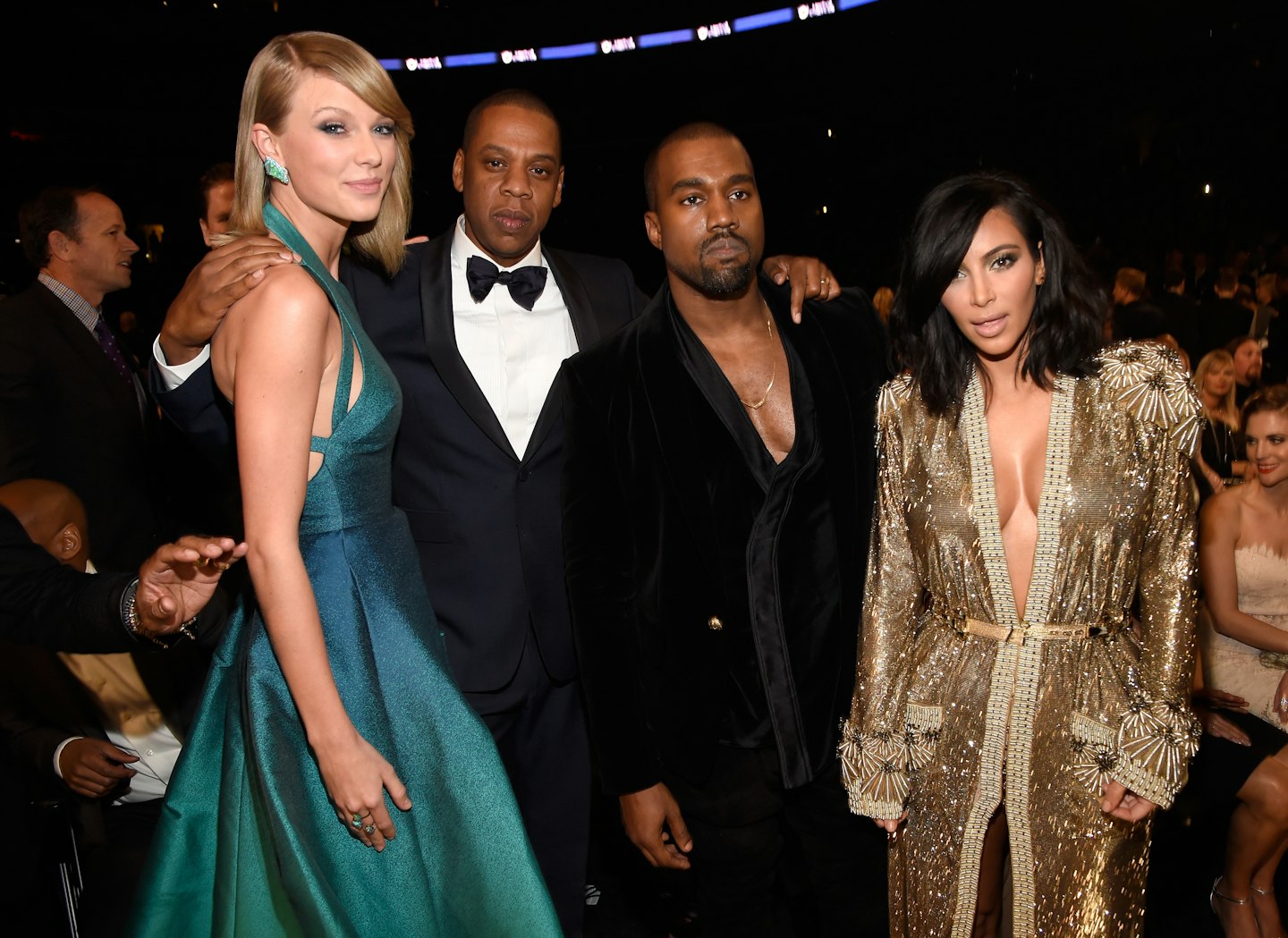 Taylor Swift, Jay Z, Kanye West and Kim Kardashian