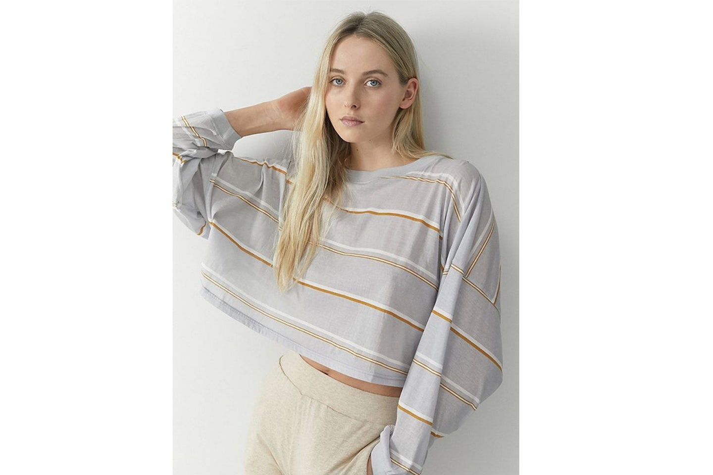 Out From Under Ella Long Sleeve Cropped T-Shirt