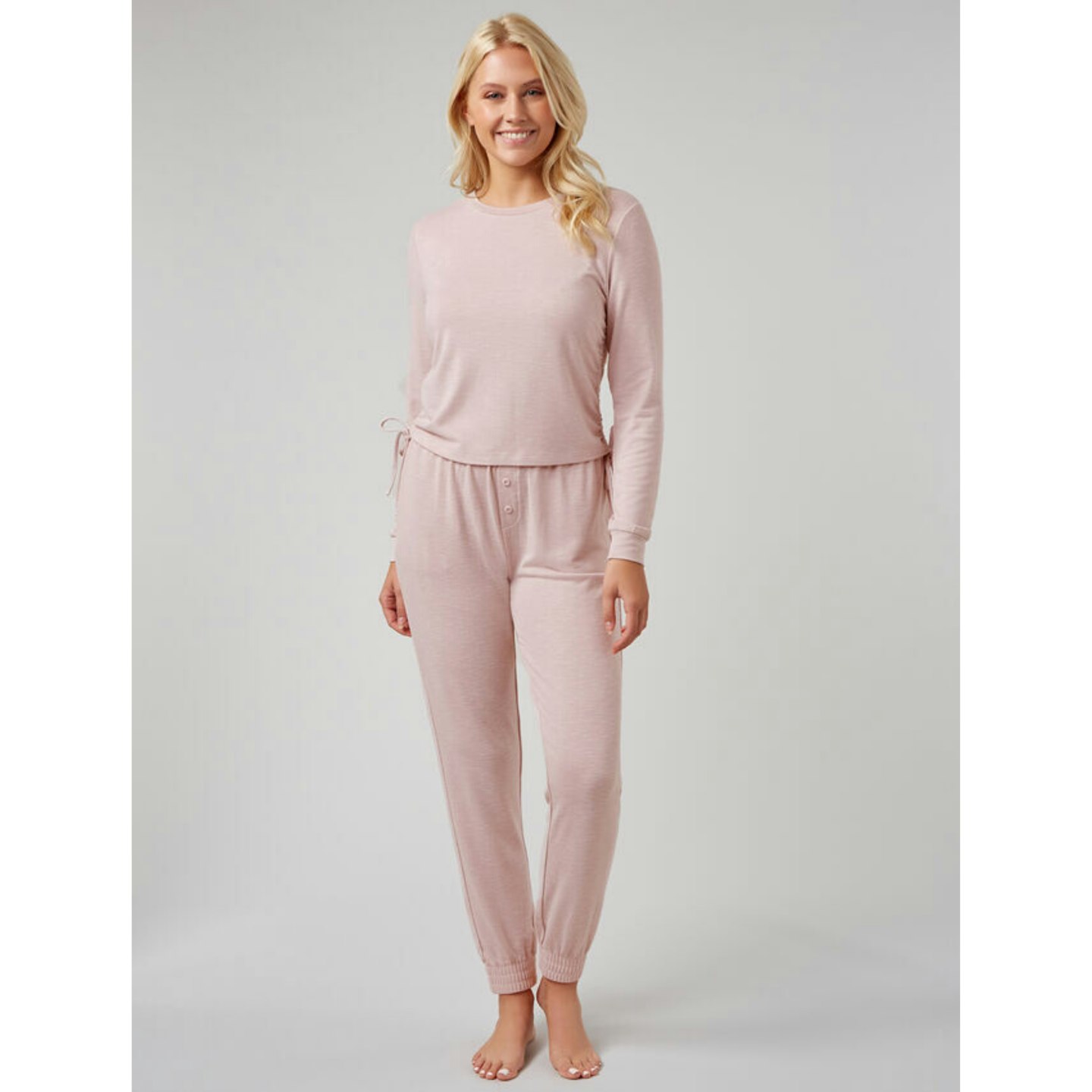 Lounge ruched top and joggers set