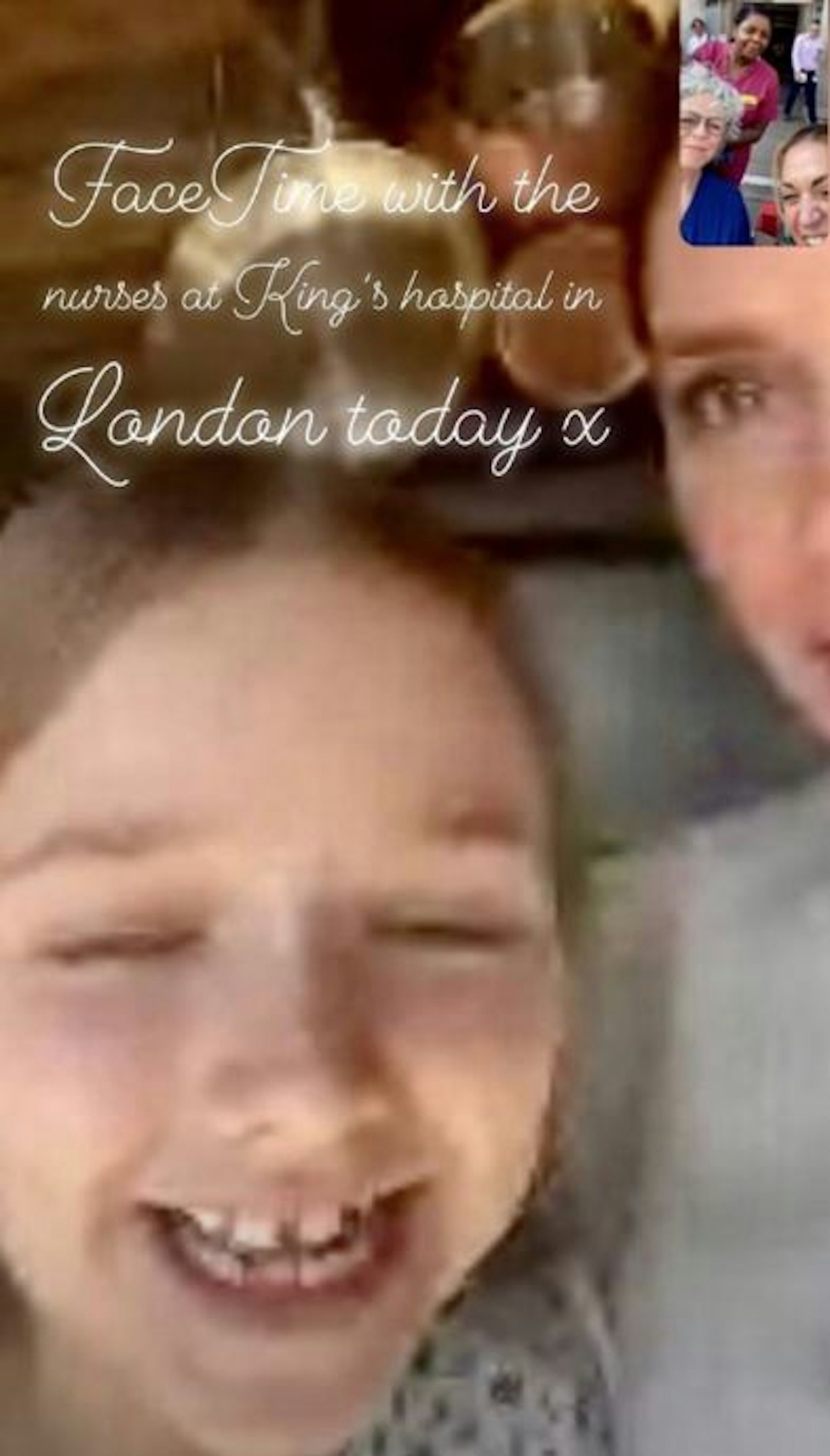 victoria and harper beckham on facetime