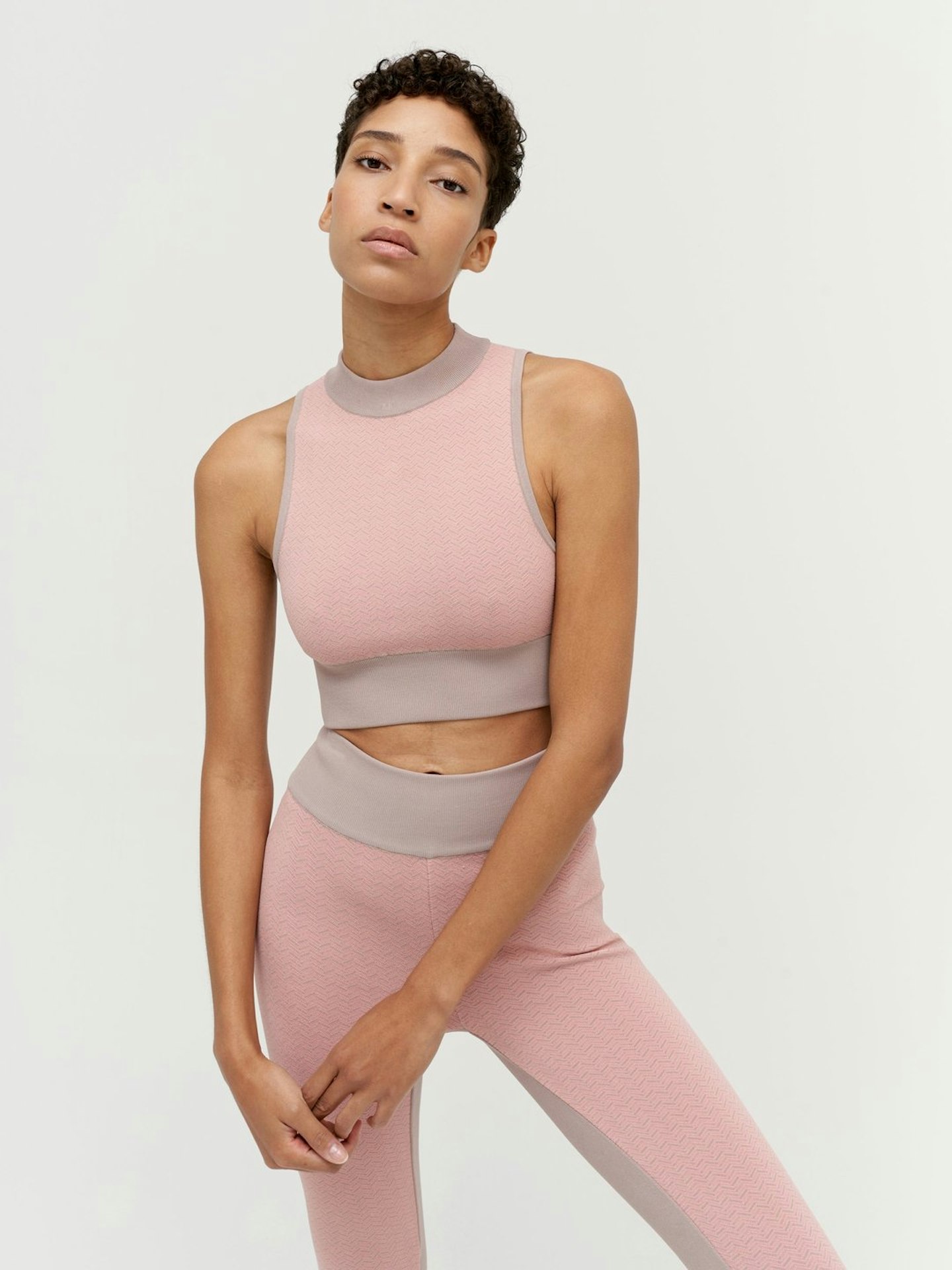 VAARA, Ebony TrueKnit Bra Pink, £270