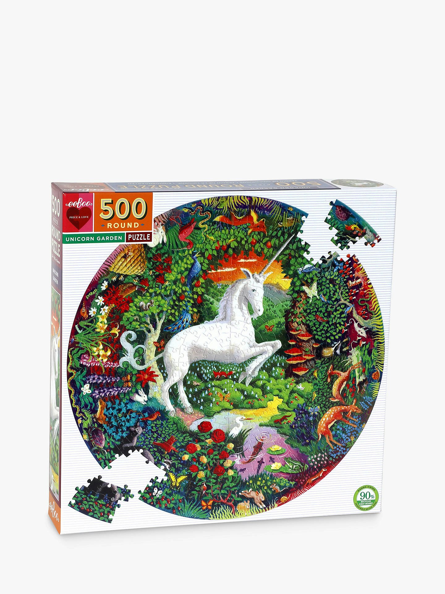 eeBoo Unicorn Garden Jigsaw Puzzle