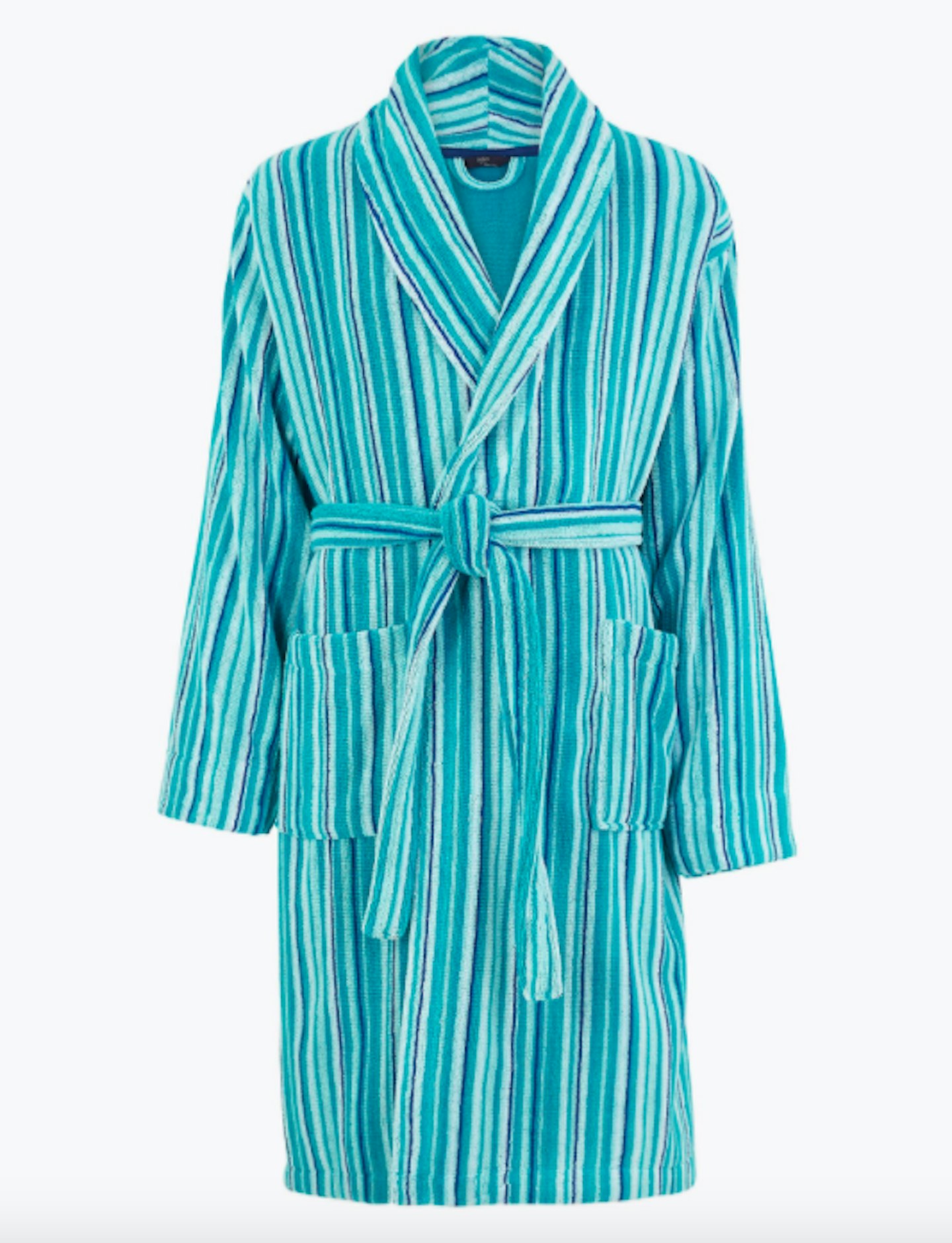 M&S Collection, Cotton Striped Towelling Dressing Gown, £49.50