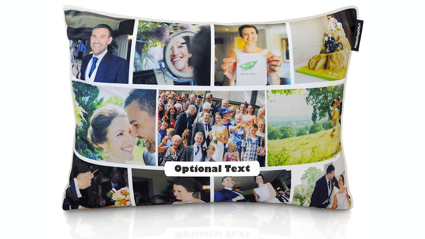 HappySnapGifts Personalised Cushion Photo Collage Cushion