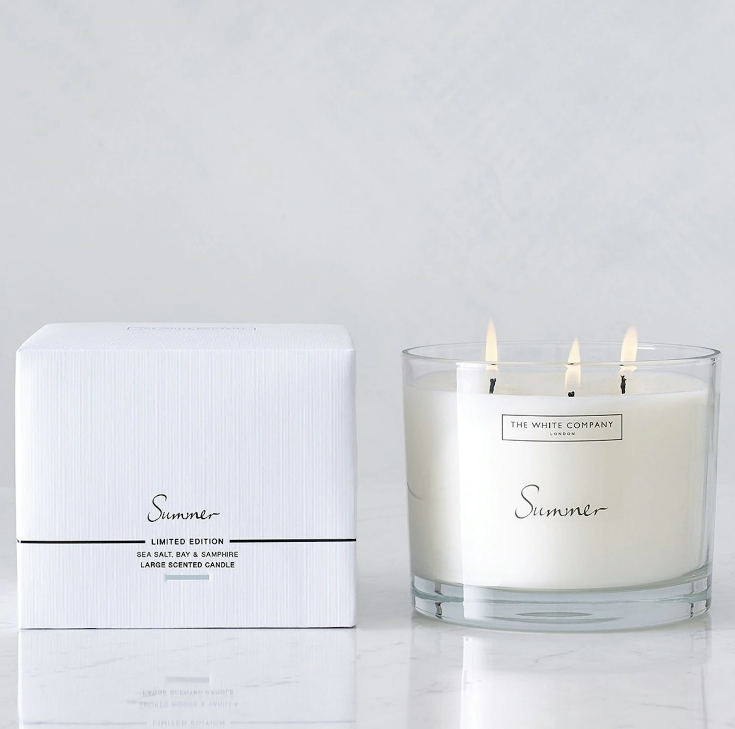 The White Company Summer Large Candle