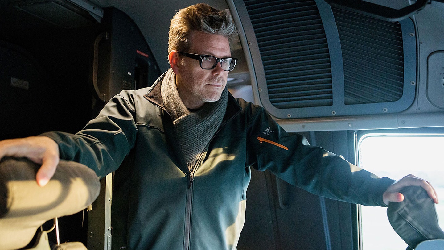 Christopher McQuarrie on set of Mission: Impossible – Rogue Nation