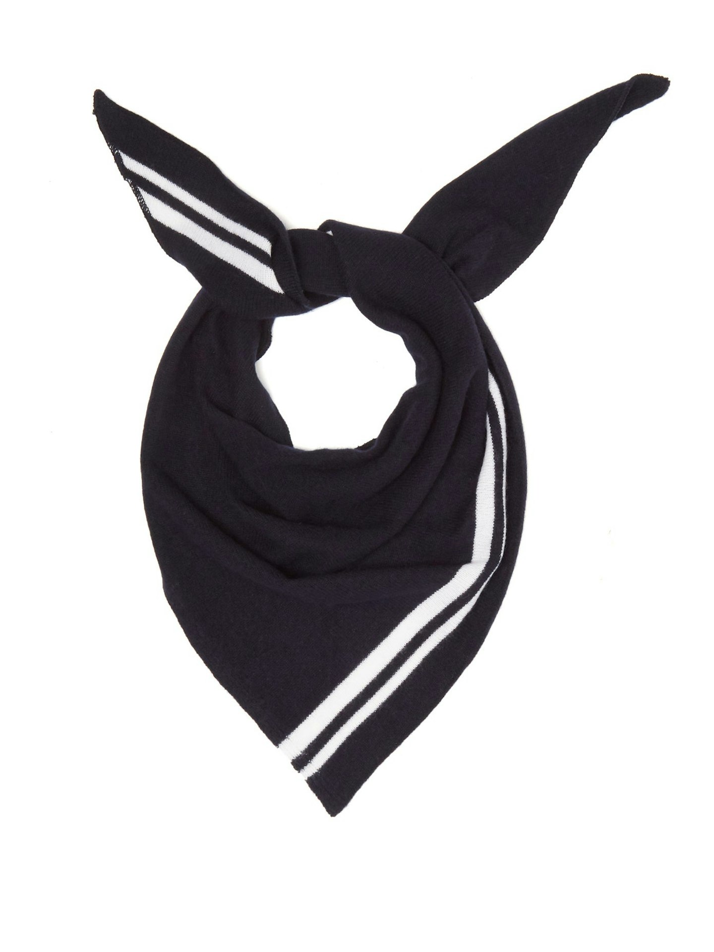 Triangle cashmere scarf, £90, Allude
