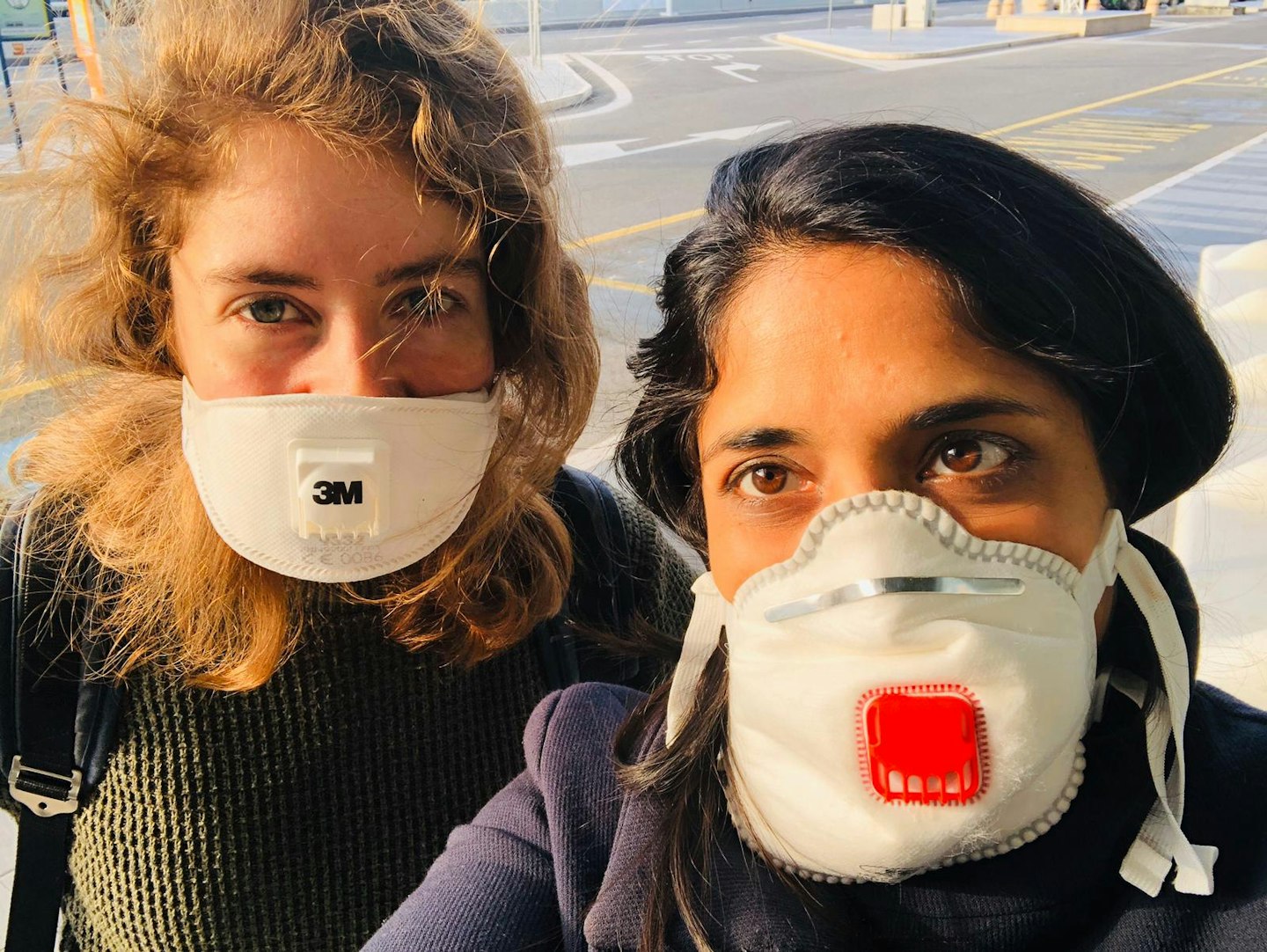 Sima and her producer, Hannah.
