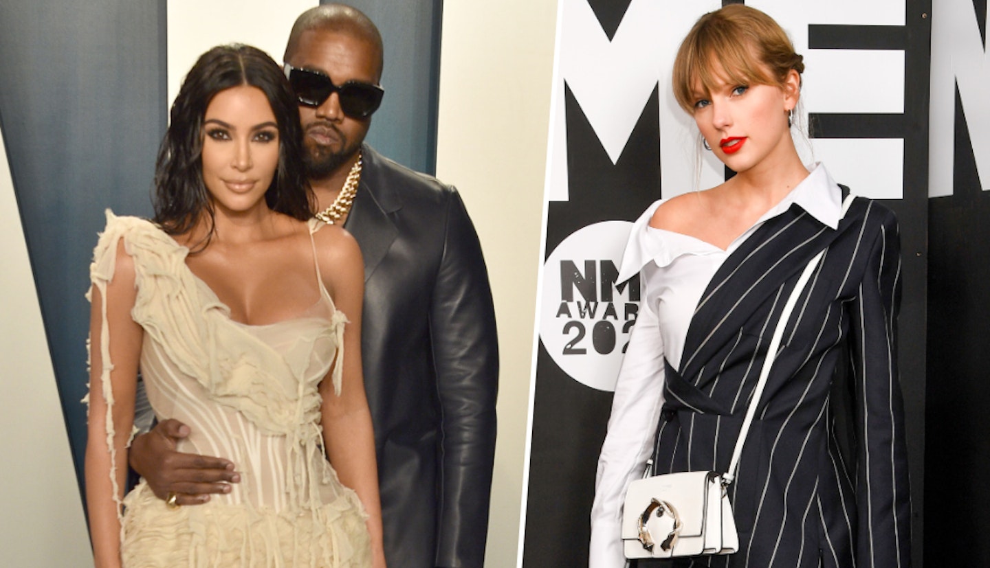 Kim Kardashian, Kanye West and Taylor Swift