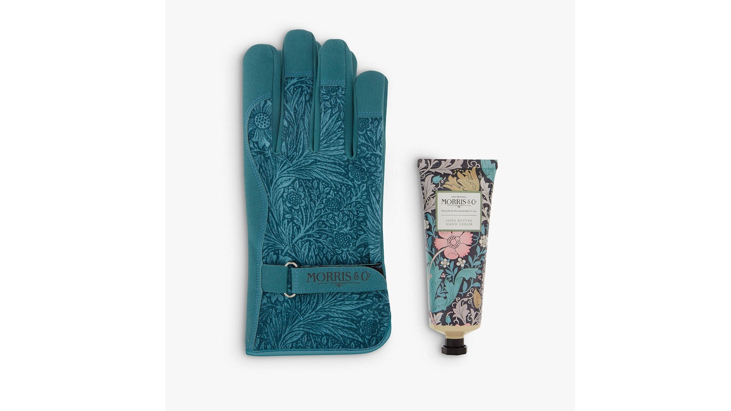 Morris And Co Gloves and Hand Cream Gardening Gift Set