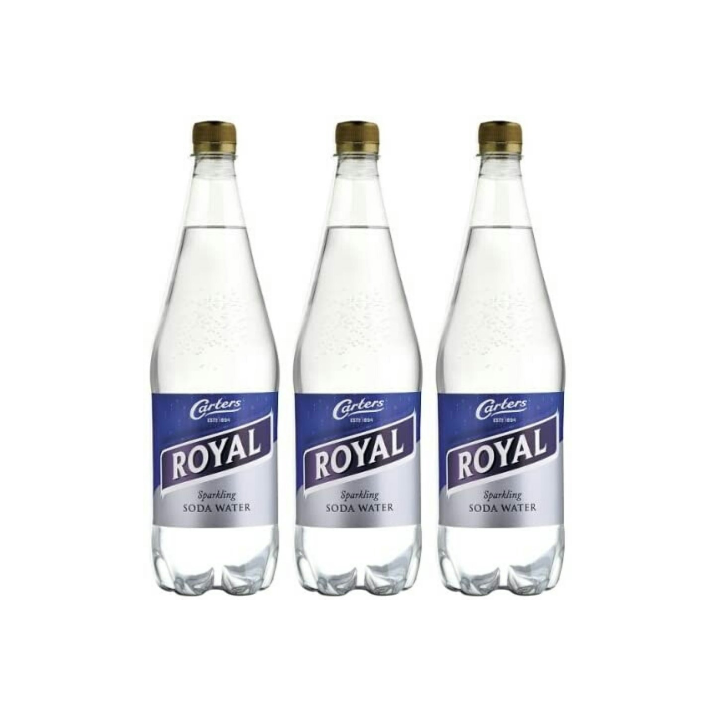 Carters Royal Sparkling Soda Water 1 Litre, Pack of 6