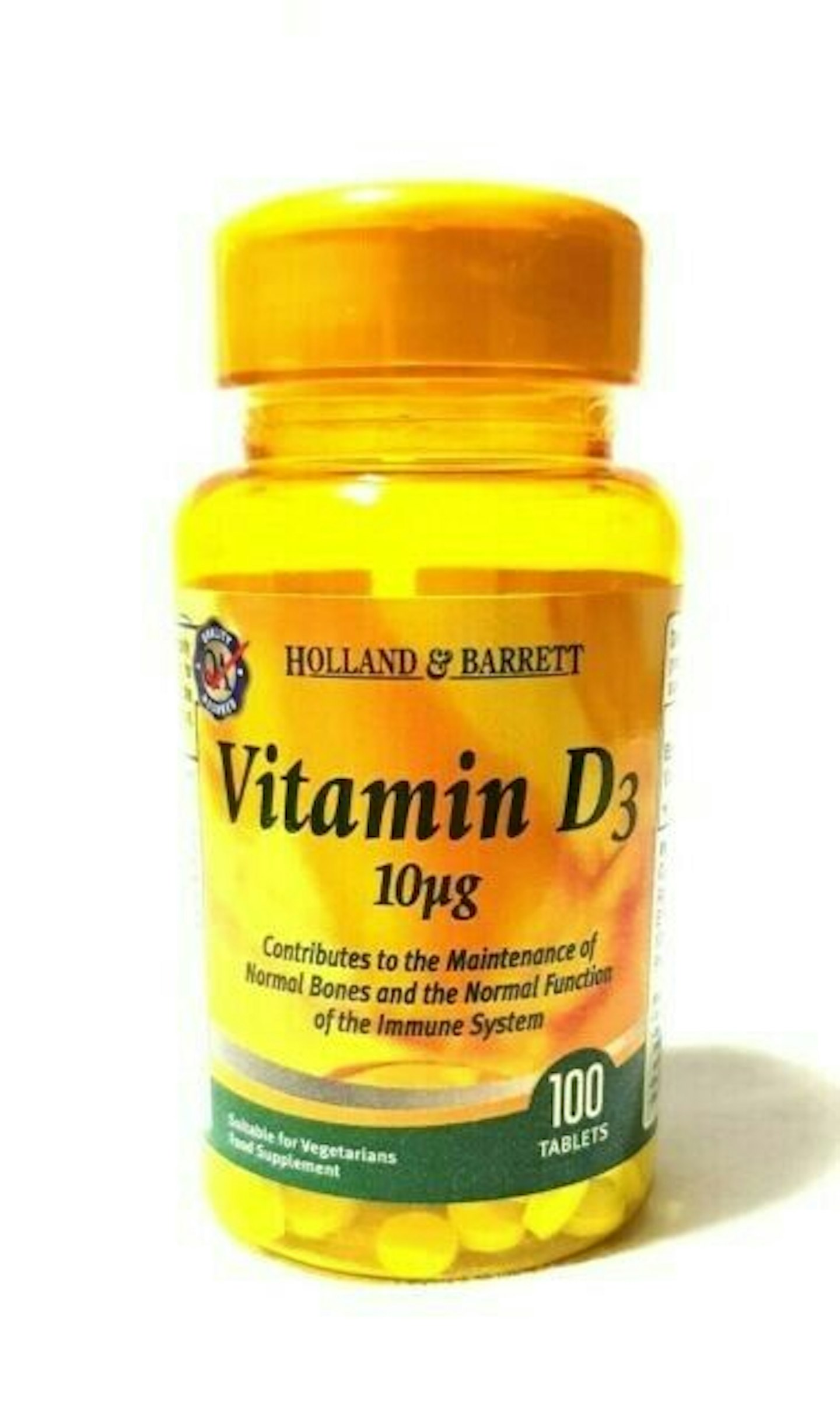 Holland & Barrett Vitamin D3 100 Tablets 10ug, £3.59 for 100