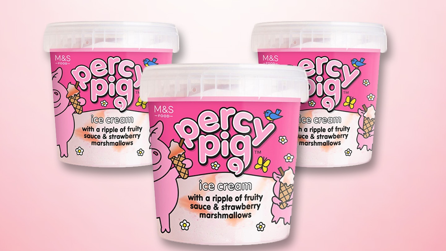 M&S Percy Pig ice cream