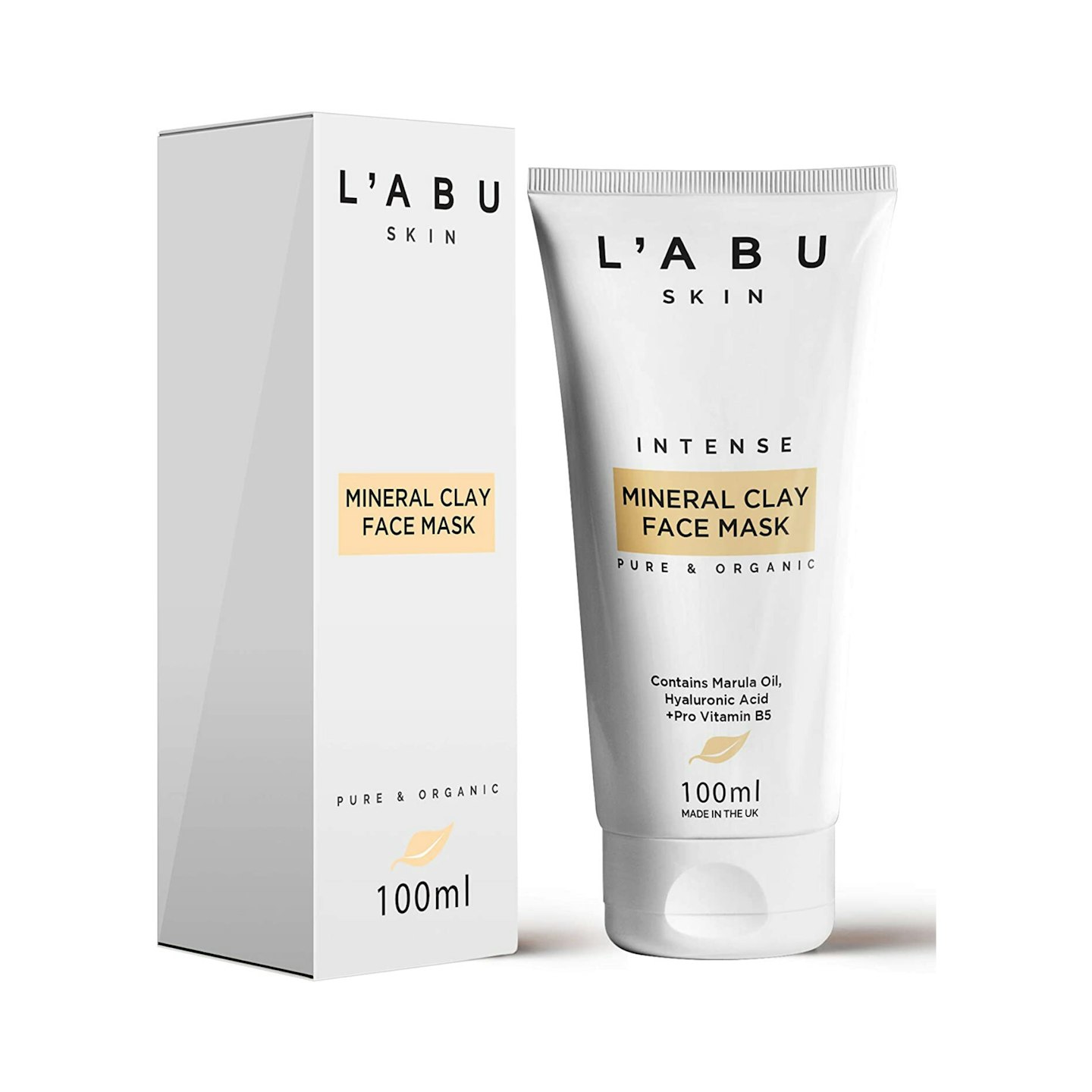 L'ABU SKIN Pure And Organic Mineral Clay Face Mask