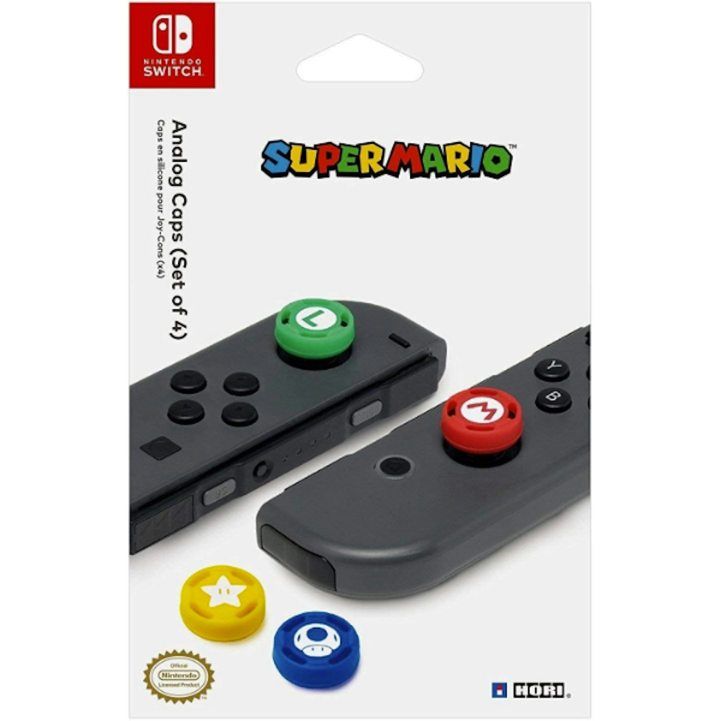 HORI Switch Analogue Caps – Super Mario Edition