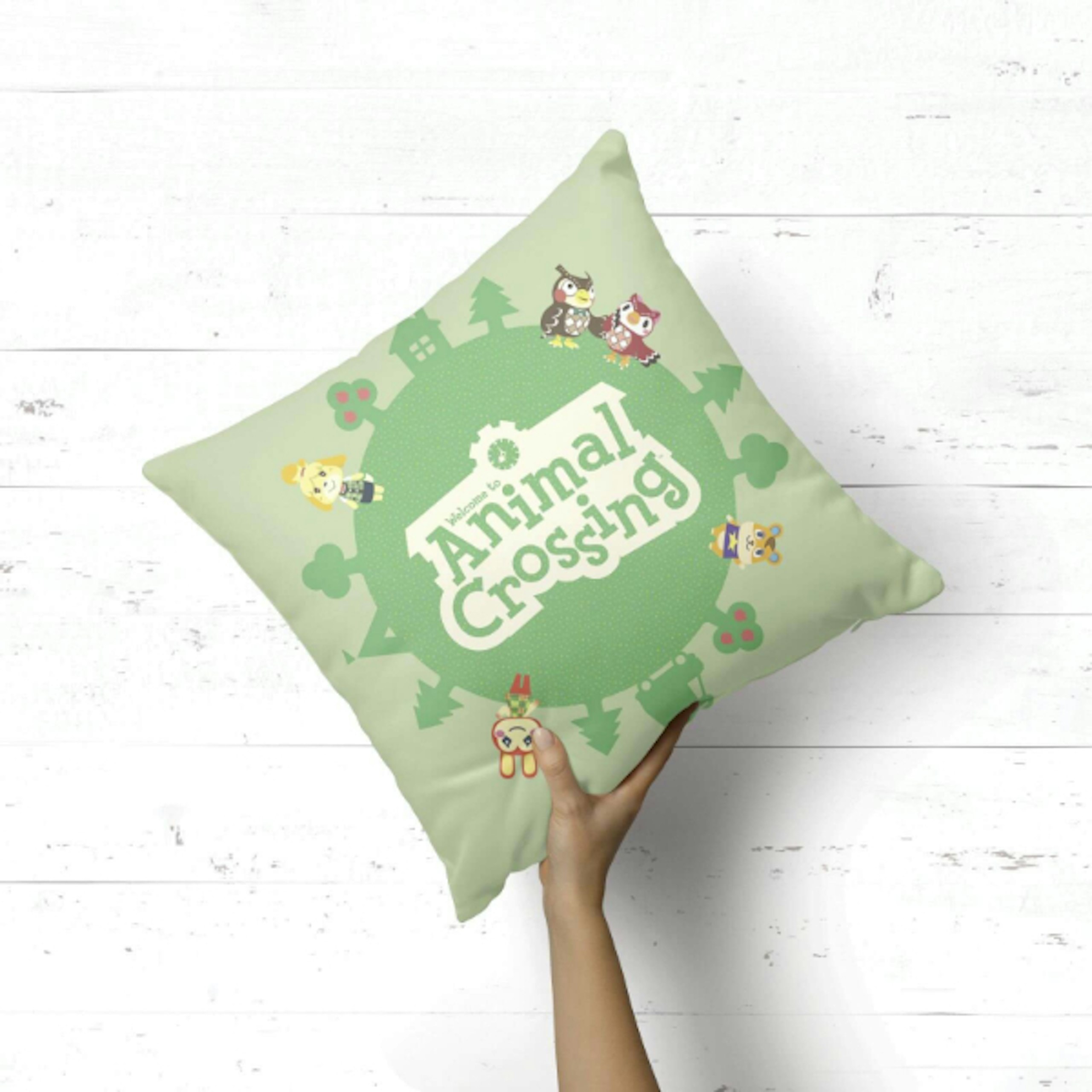 Animal Crossing Square Cushion