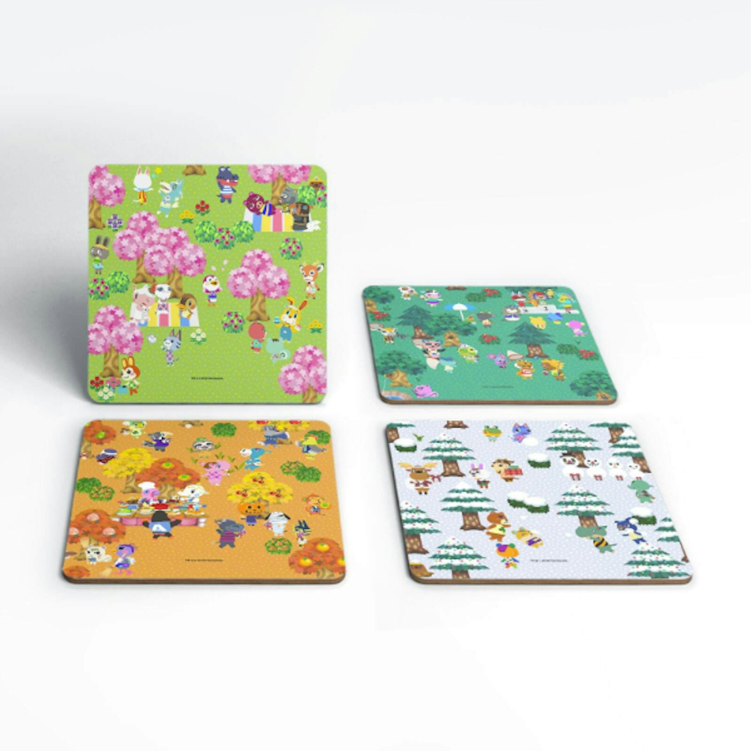 Nintendo Animal Crossing Seasonal Coaster Set