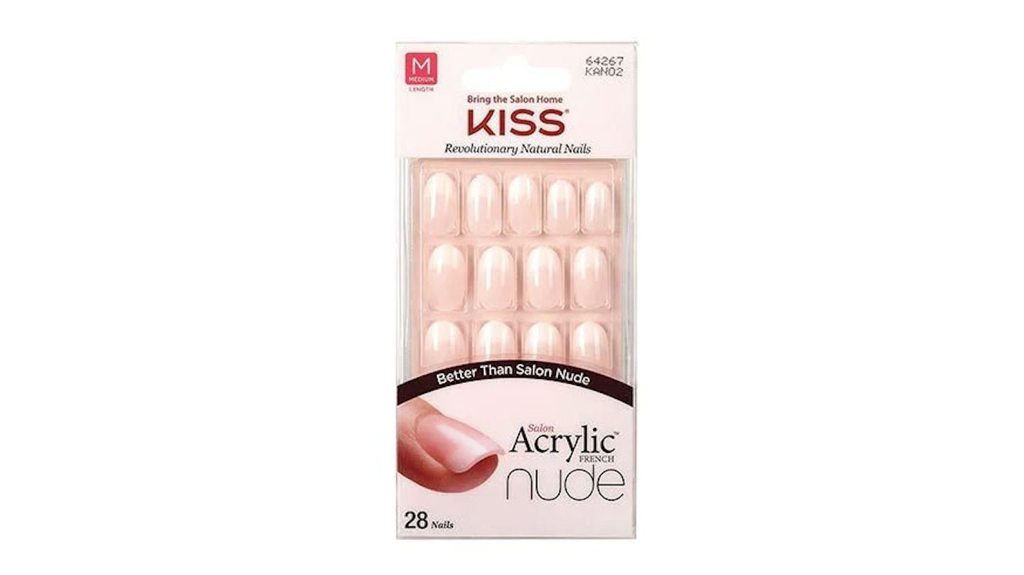 Kiss Salon Acrylic Nude Fake Nail Kit - Graceful