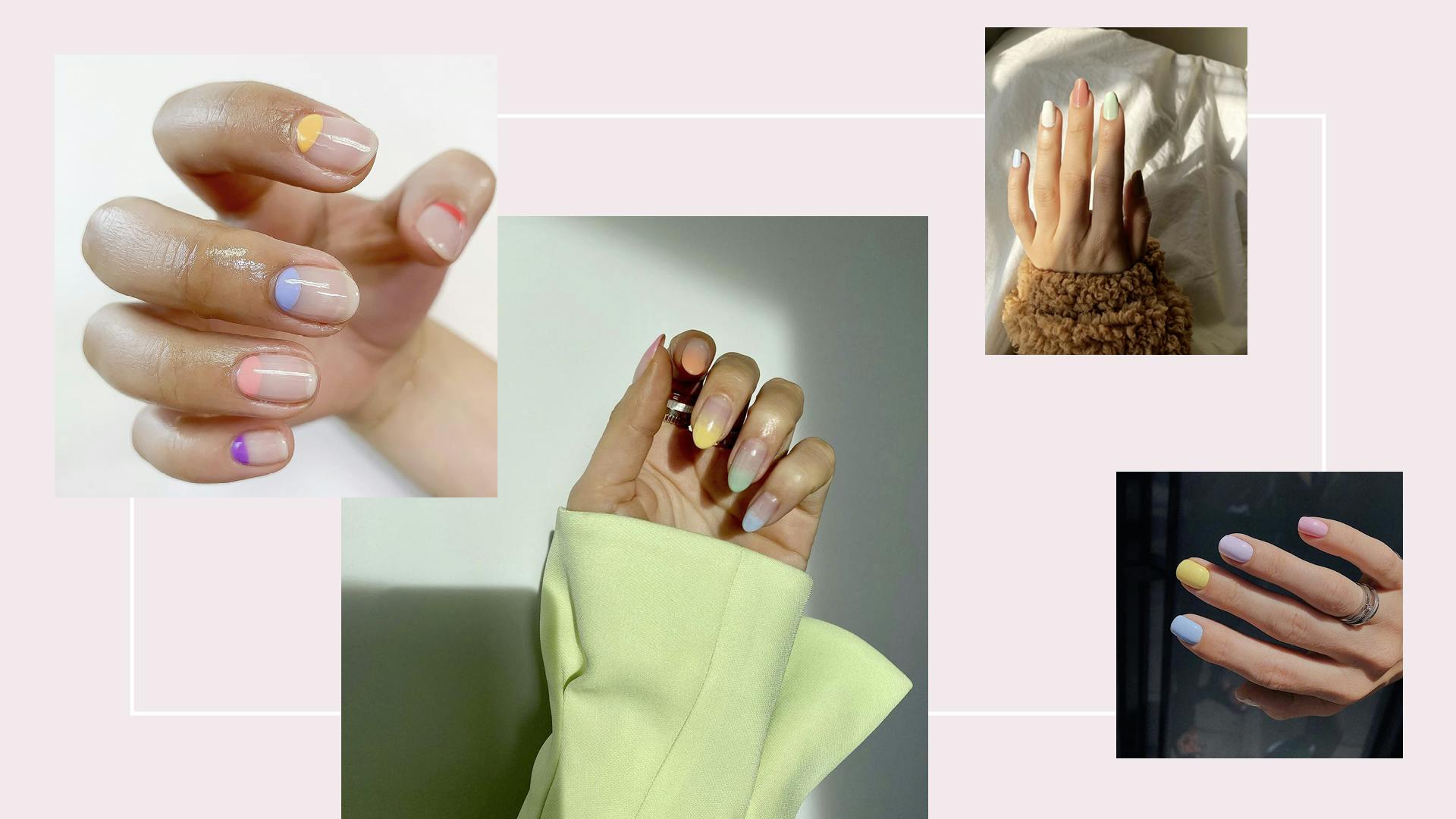 26 Unique pastel swirl nails for cute spring manicures 2022 - Fashionsum