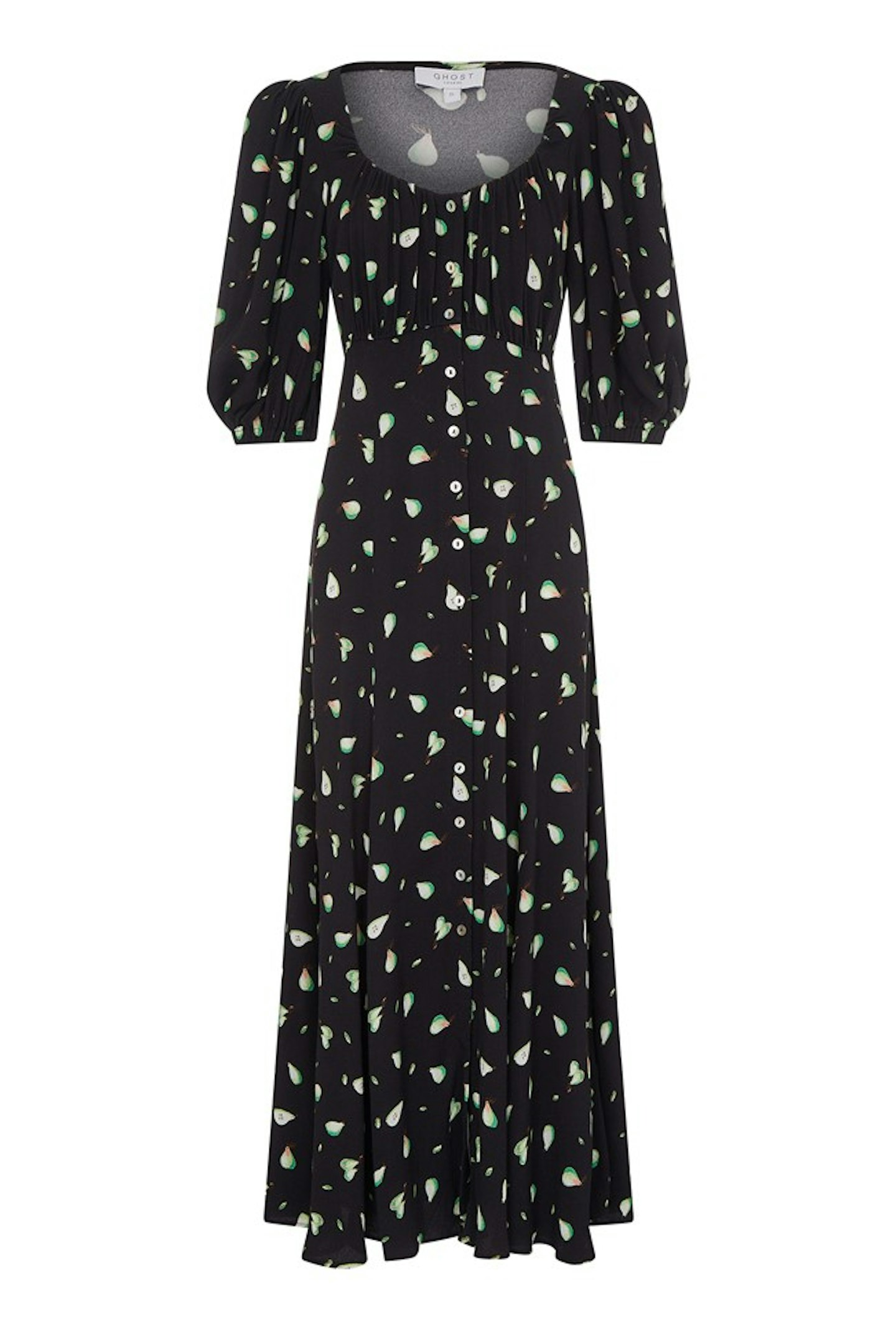 Ghost, Pear Print Midi Dress, £120