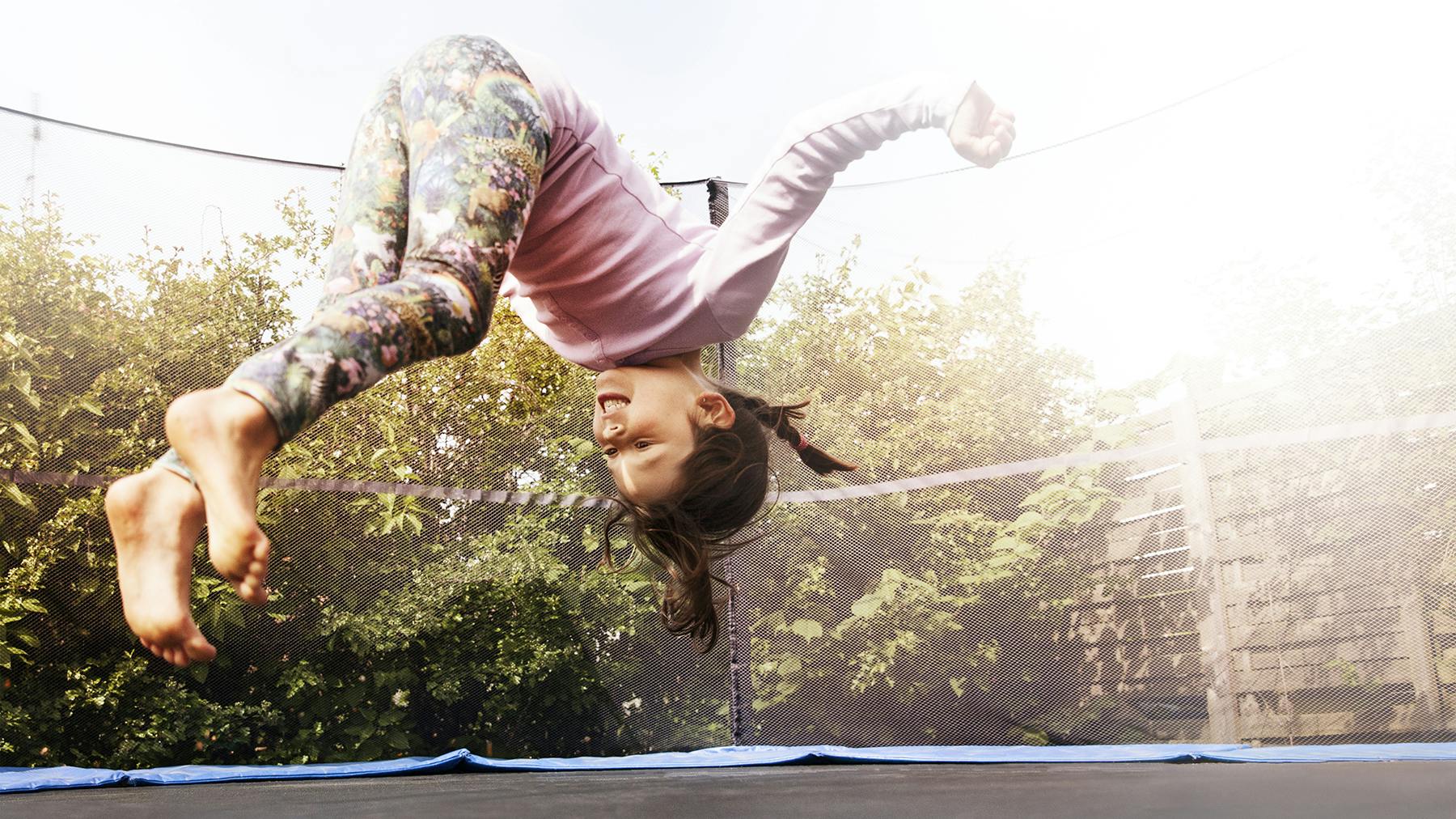 A top big trampoline