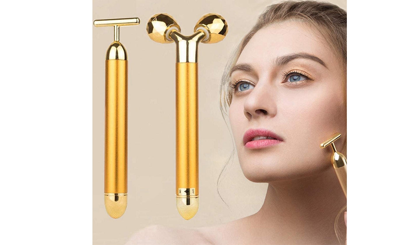 2-IN-1 Beauty Bar 24k Golden Pulse Facial Face Massage