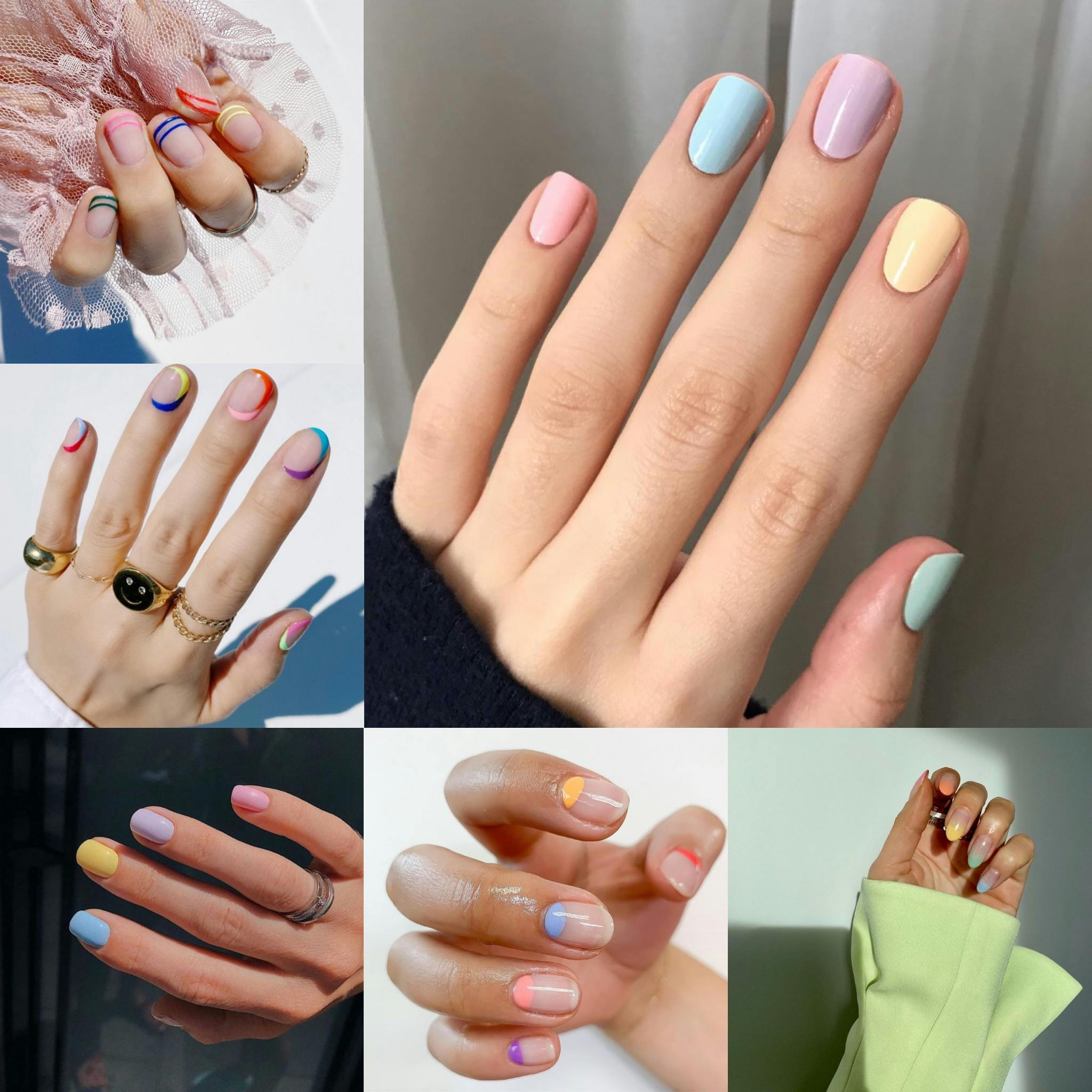 20 Happy Nail Art Designs Guaranteed to Boost Your Mood | Happy nails,  Popular nail colors, Pastel nails designs