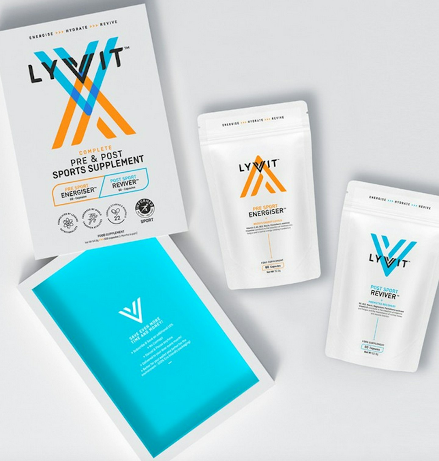 LyVit Pre and Post Sports Supplement, from £24.95