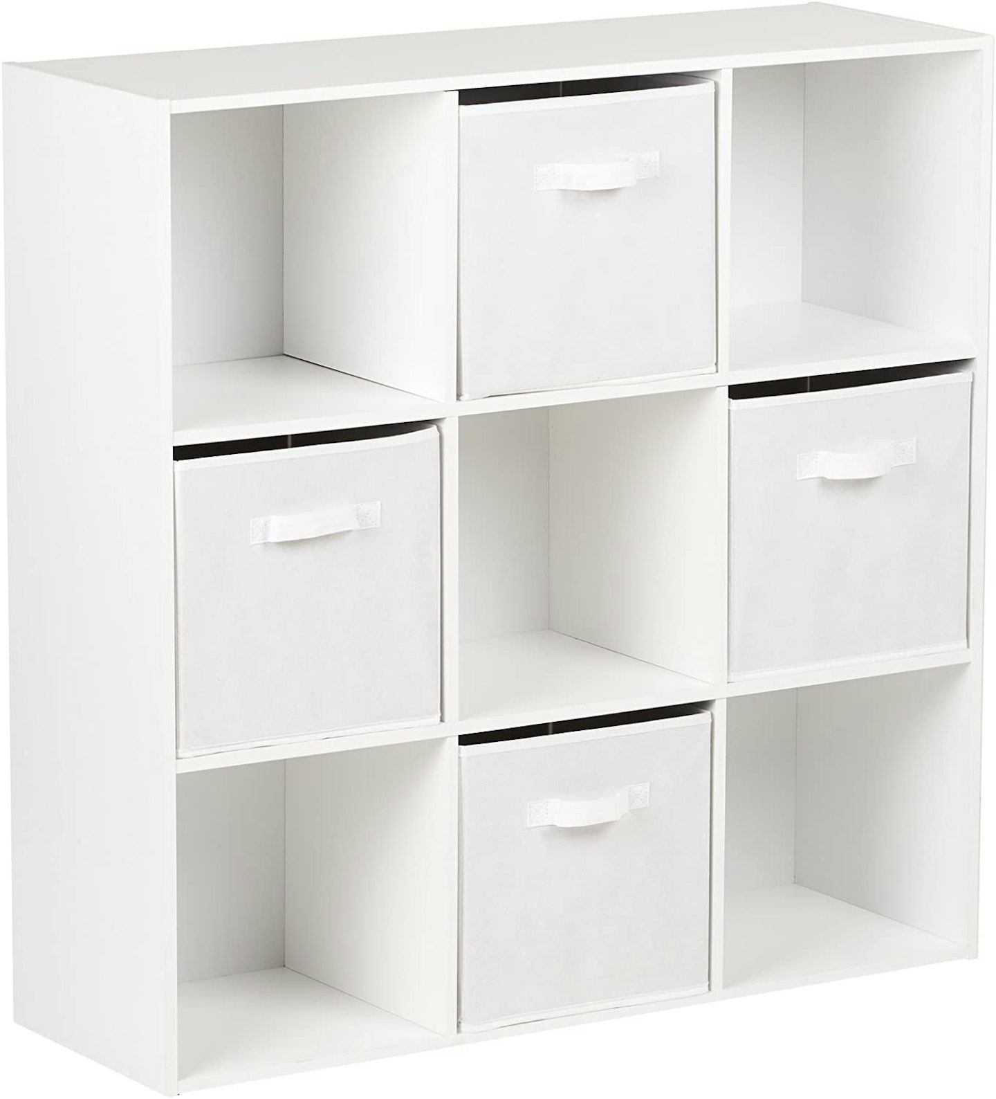 Hartleys White 9 Cube Unit & 4 White Storage Drawers