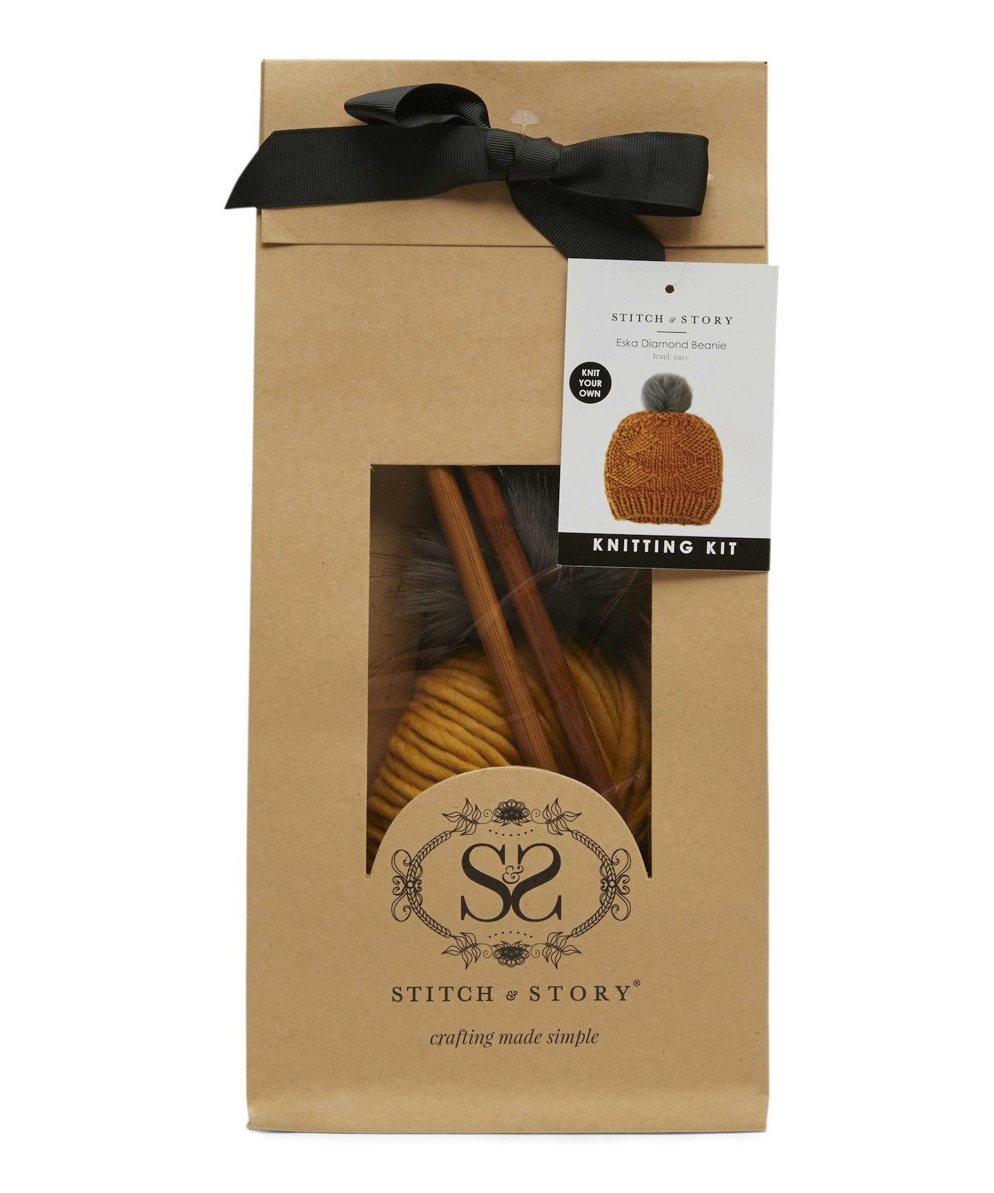 Liberty beanie knitting kit