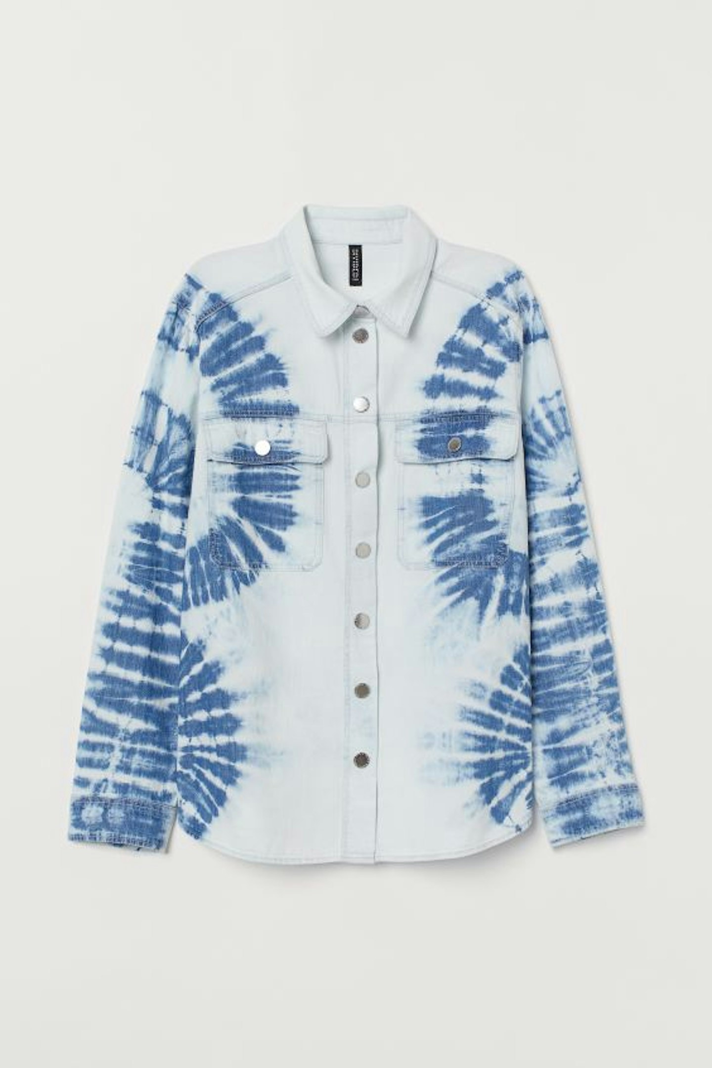 Batik-patterned denim shirt, £24.99, H&M