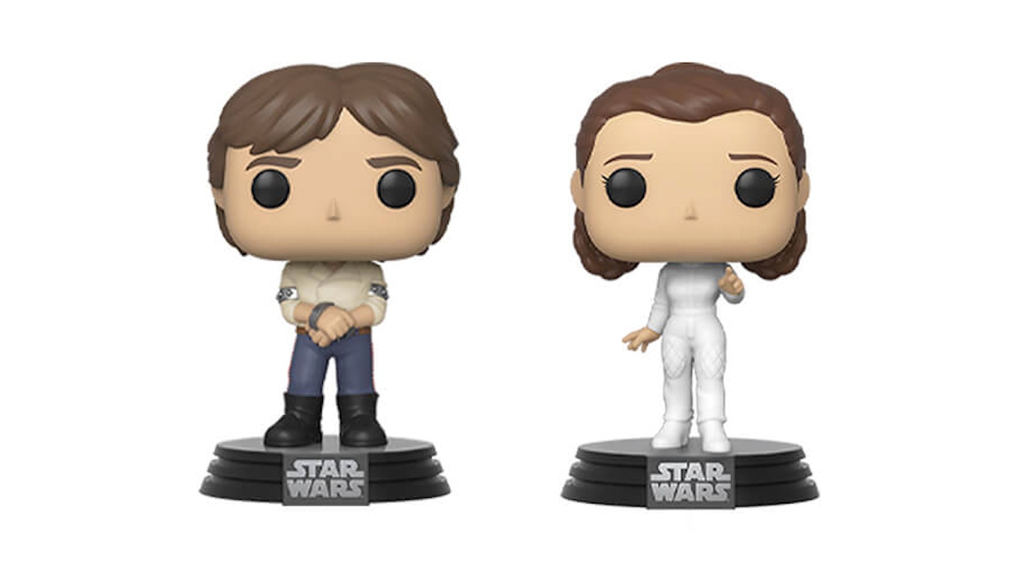 Star Wars Empire Strikes Back Han And Leia Funko Pop 2-Pack, £19.99