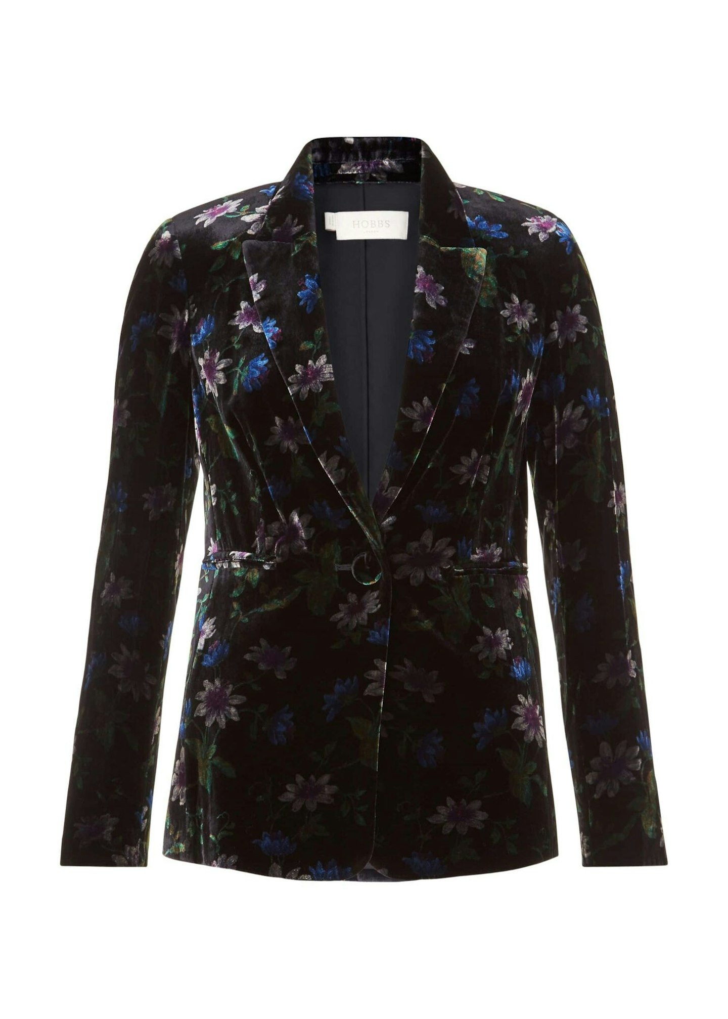 Hobbs, Printed Velvet Blazer