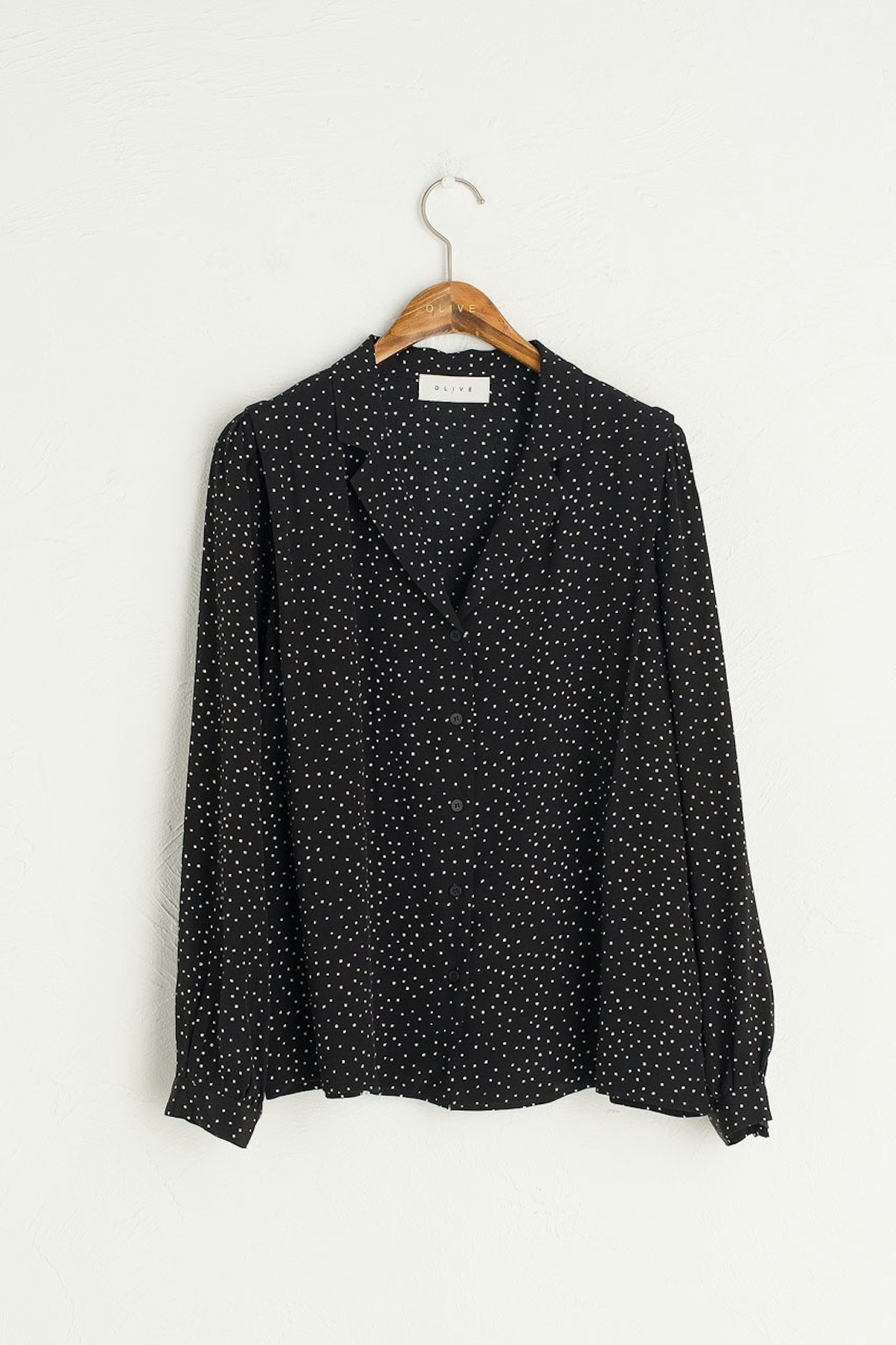 Olive, Polkadot Blouse