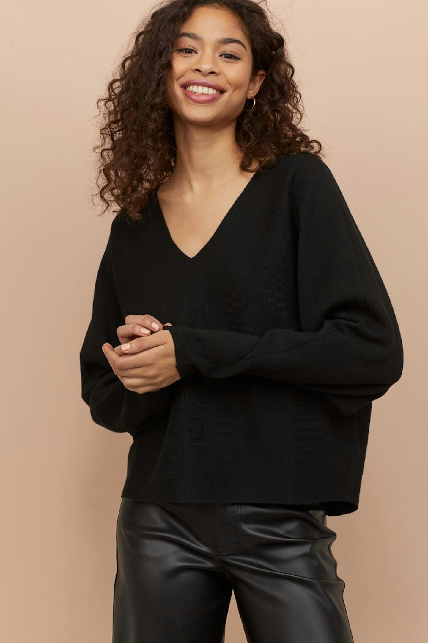 H&M, Black Slouchy Jumper