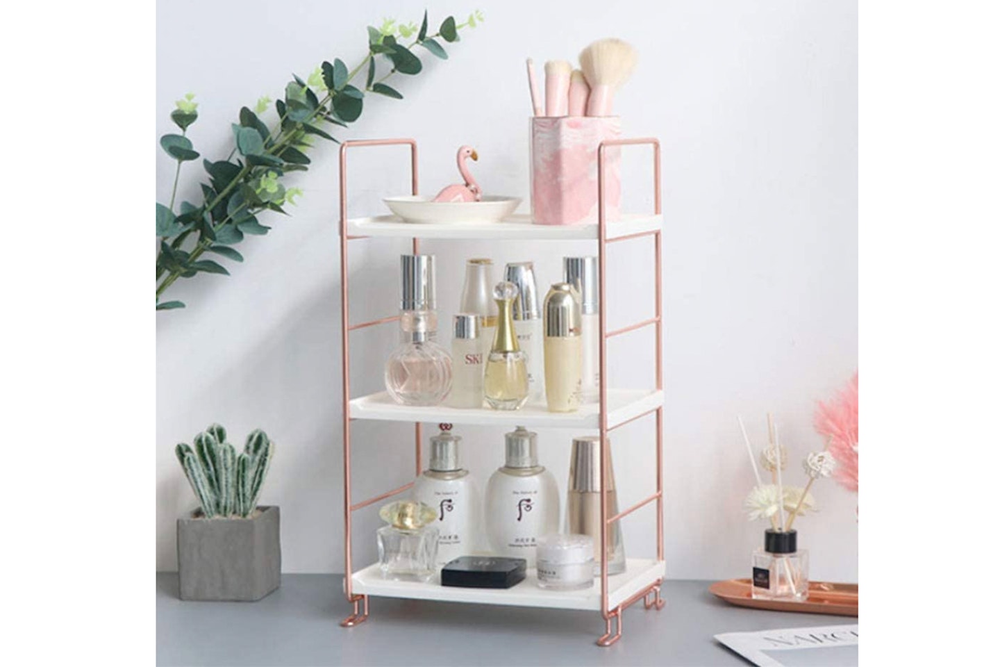 WANDOM Desktop Rose Gold Shelf