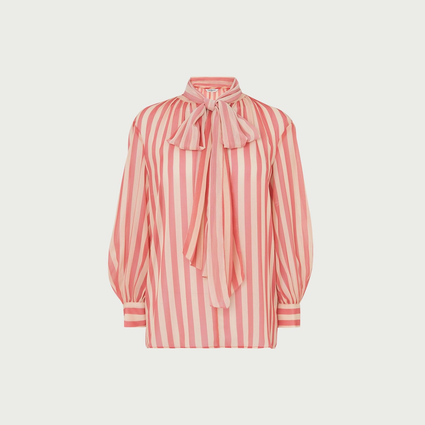 L.K.Bennett, Holzer Pink Stripe Blouse, £150