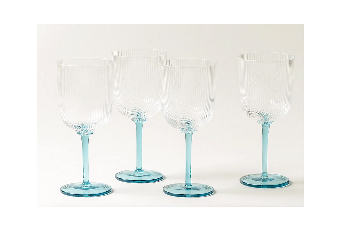 Lina Blue Wine Glasses Set of Four