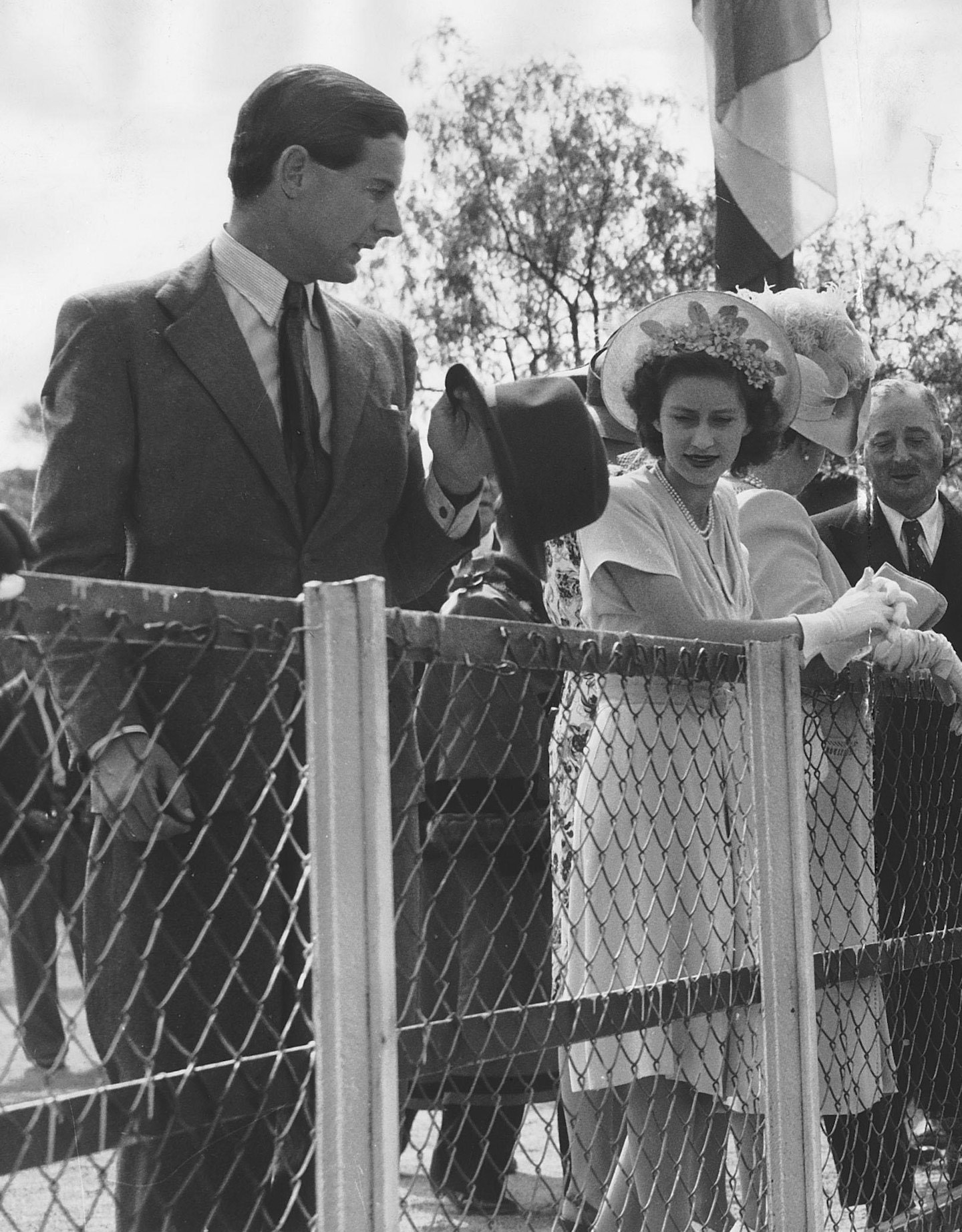 Princess Margaret and Group Captain Townsend in South Africa 1947