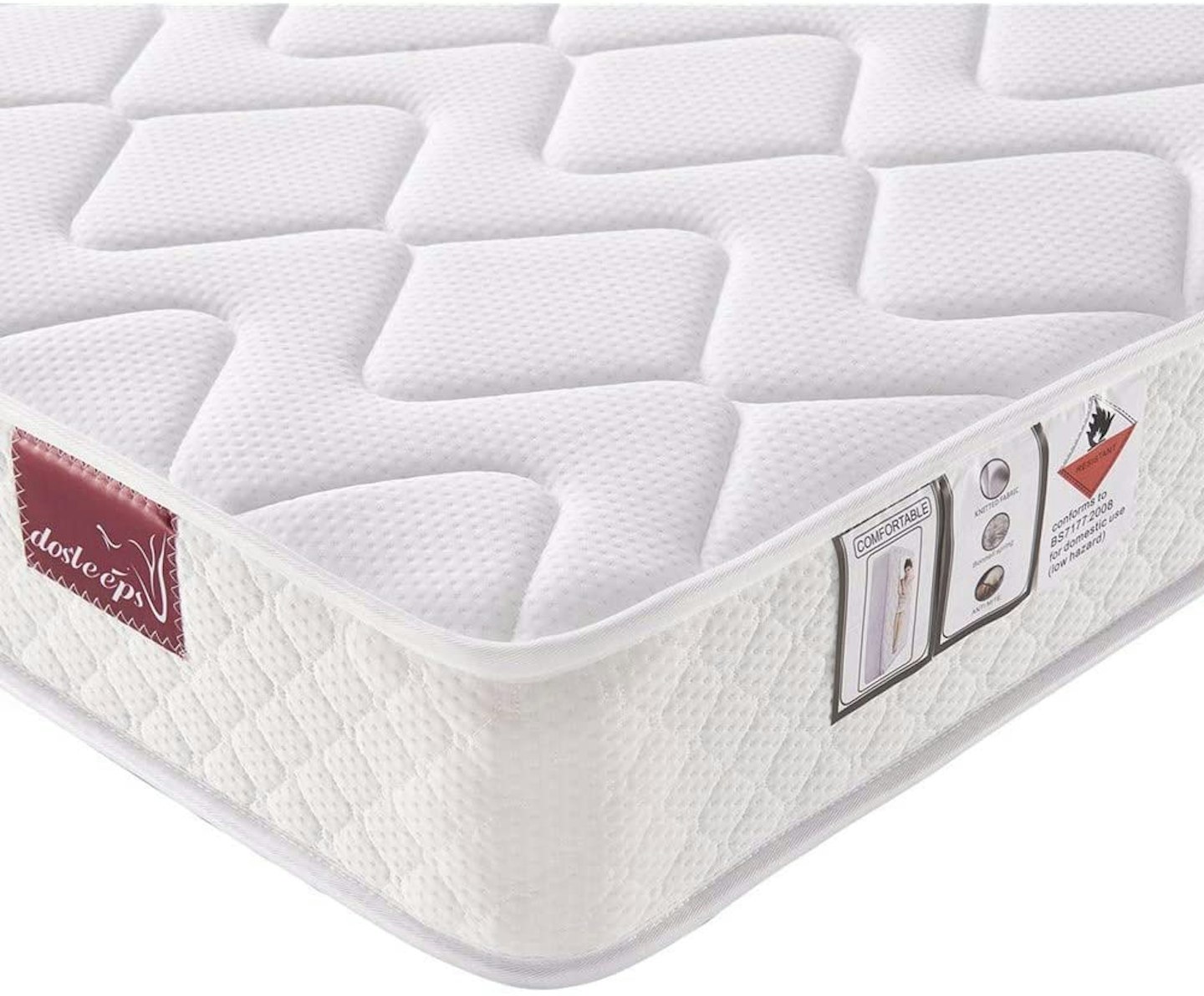 DOSLEEPS 9-Zone Inner Spring Bed Mattress with Foam and 3D Breathable Fabric