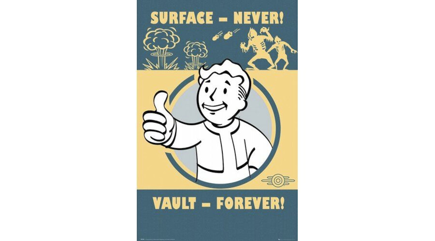 Fallout 4 Vault Forever 30x40 Framed Collector Print, £16.99